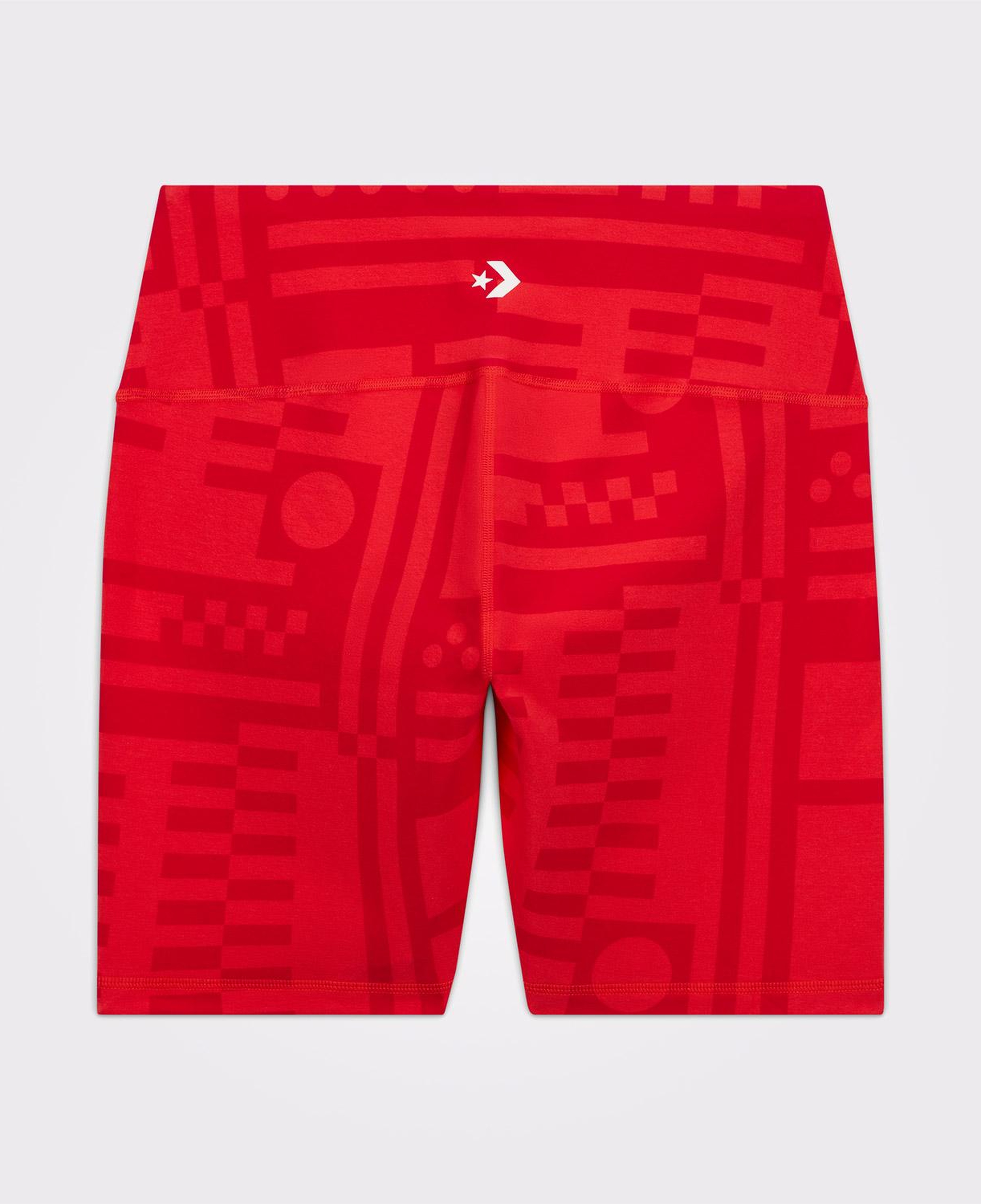 Converse x LFC Desenli Kadın Kırmızı Bisiklet Tayt