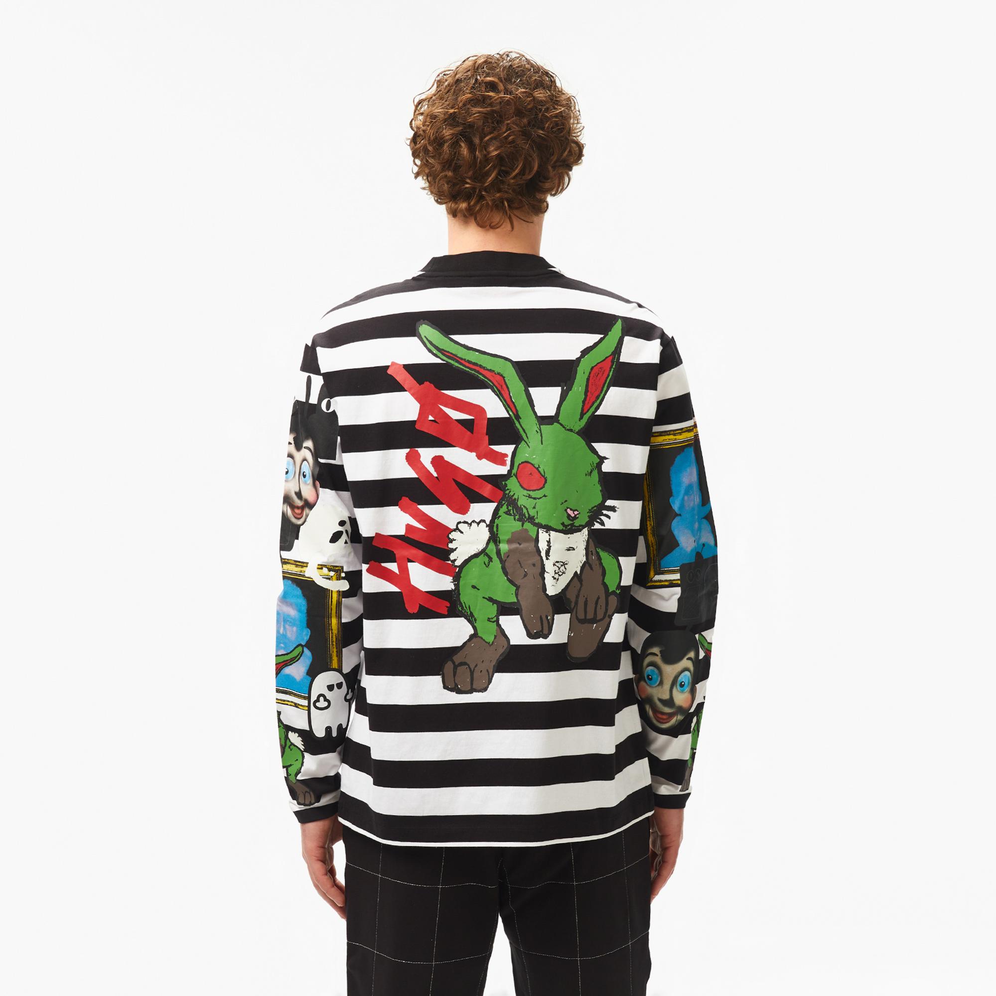 Hugo Dirabbilon stripe Erkek Renkli T-Shirt