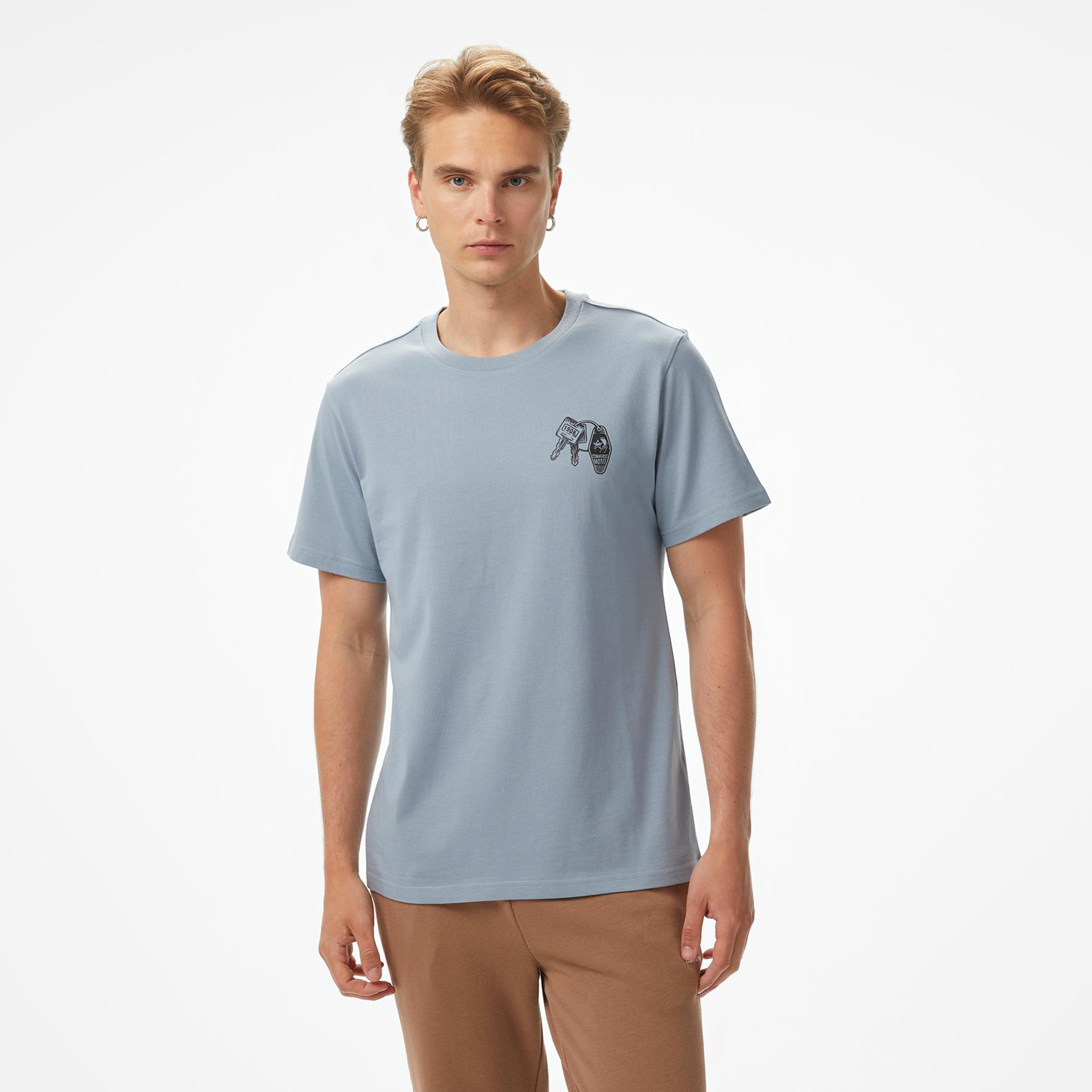 Converse Erkek Mavi T-Shirt