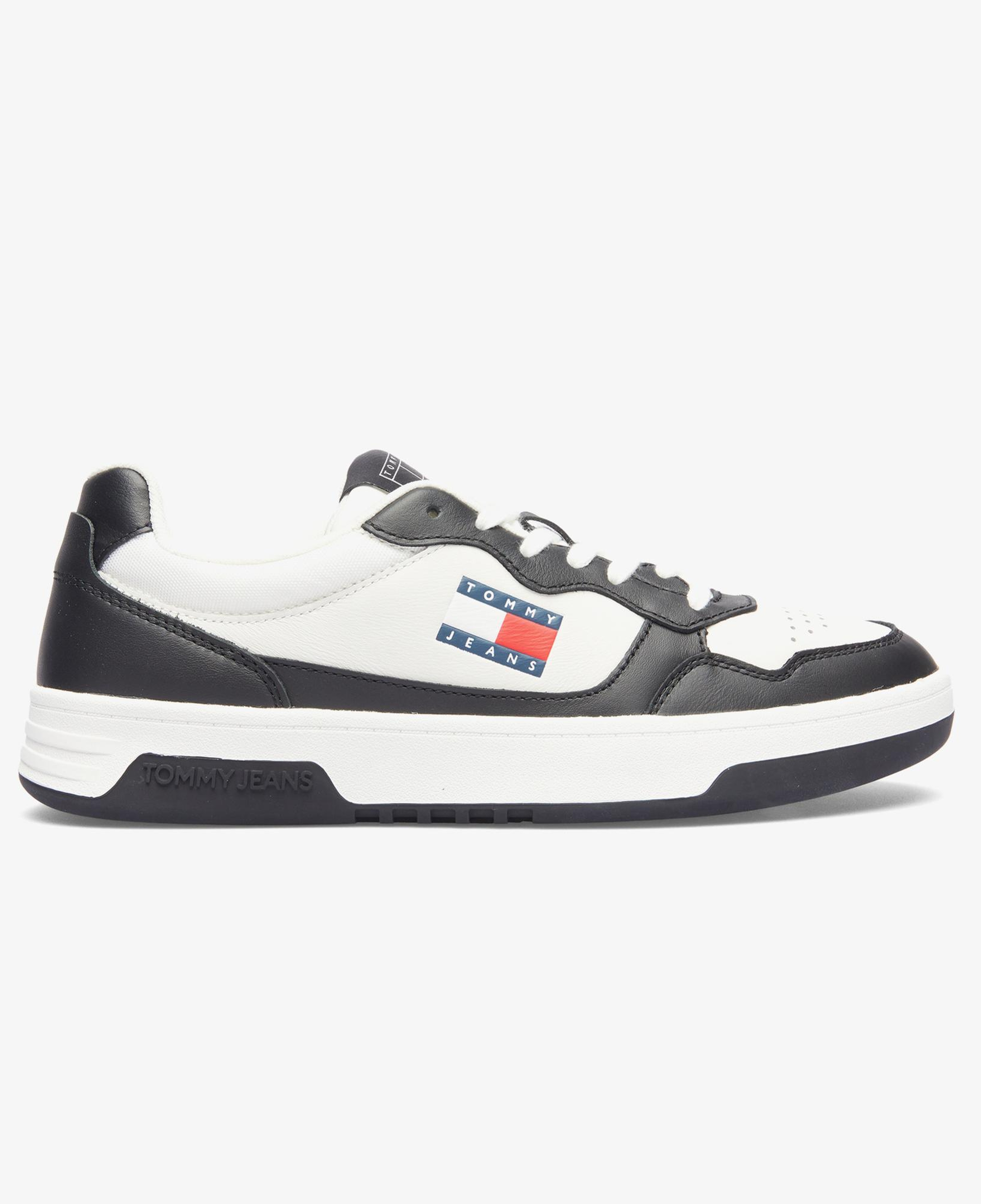 Tommy Hilfiger Jeans Cupsole Leather Erkek Beyaz Spor Ayakkabı