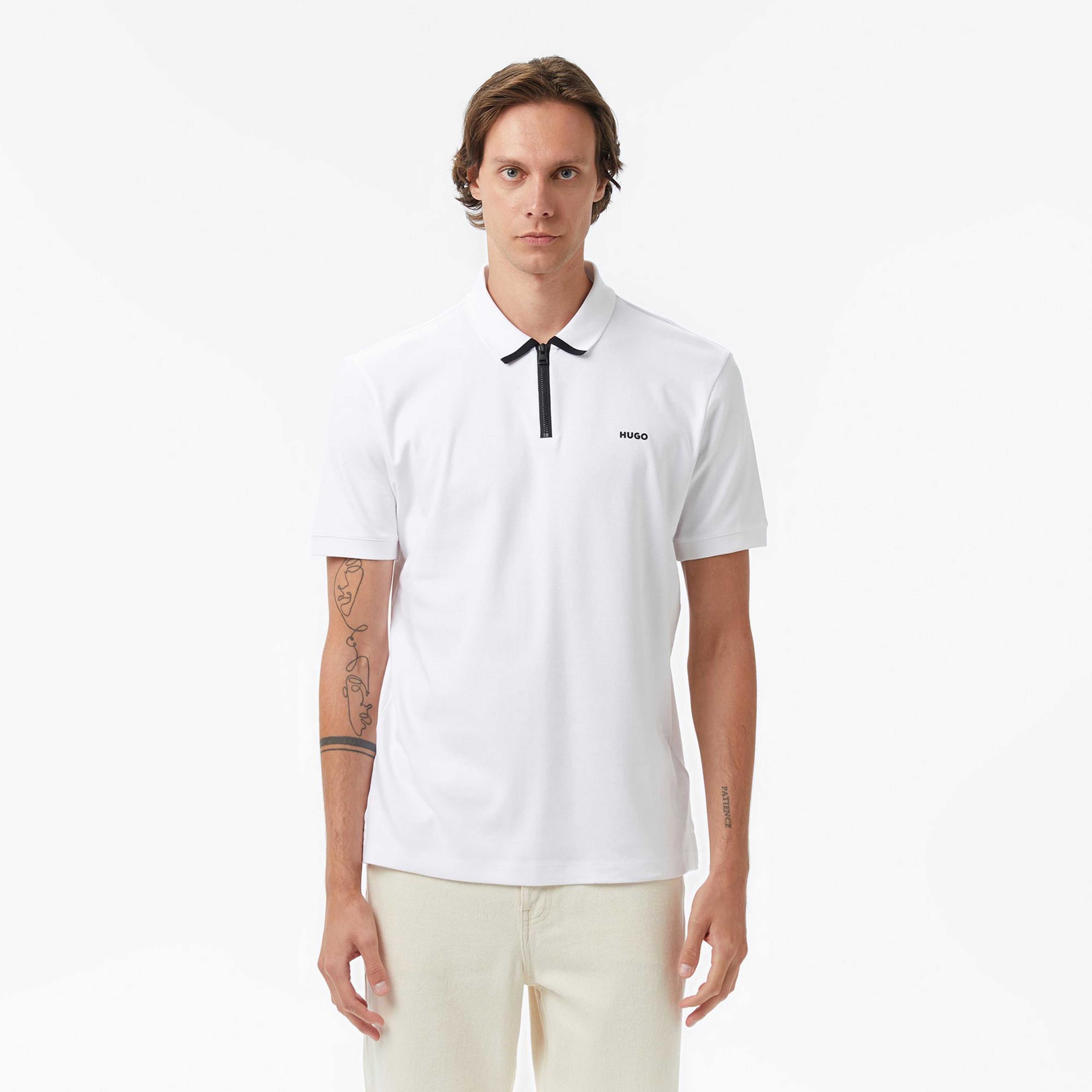 Hugo Dalomino Erkek Beyaz Polo