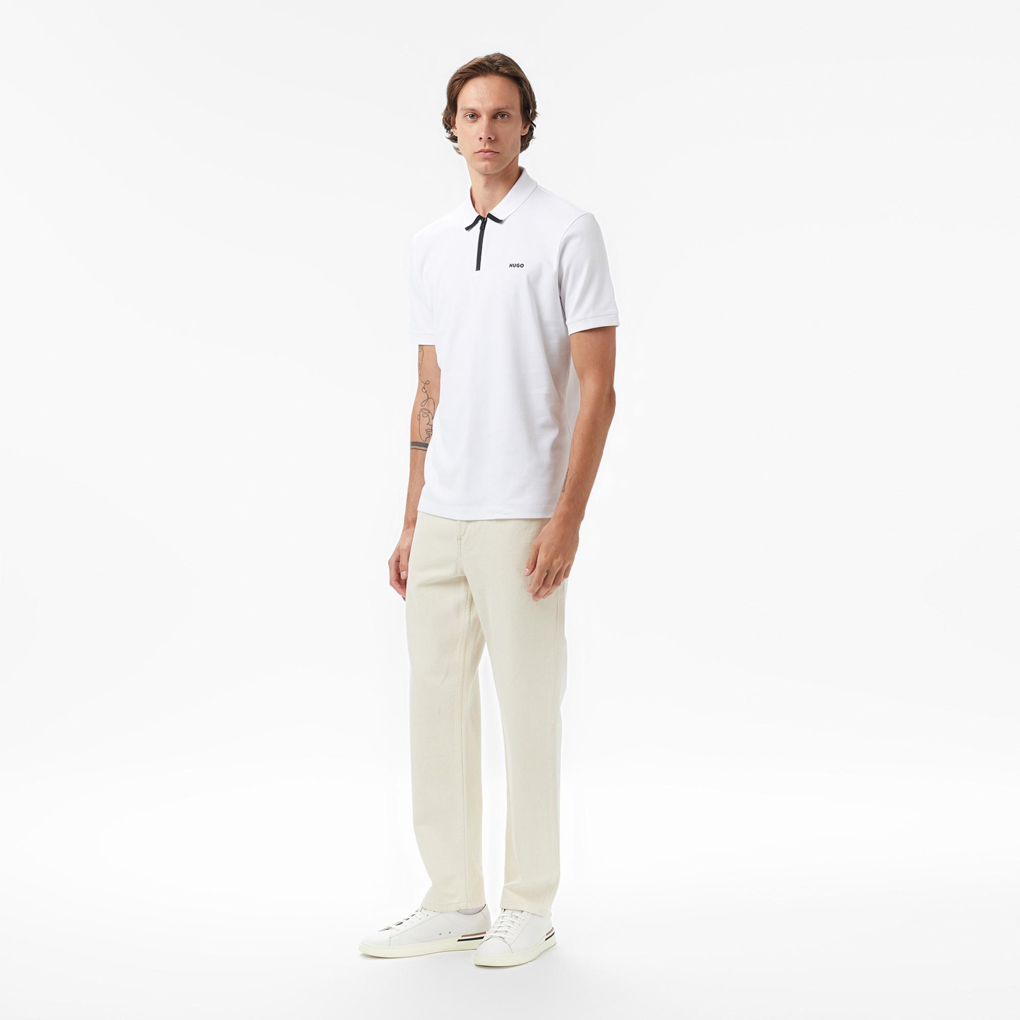 Hugo Dalomino Erkek Beyaz Polo