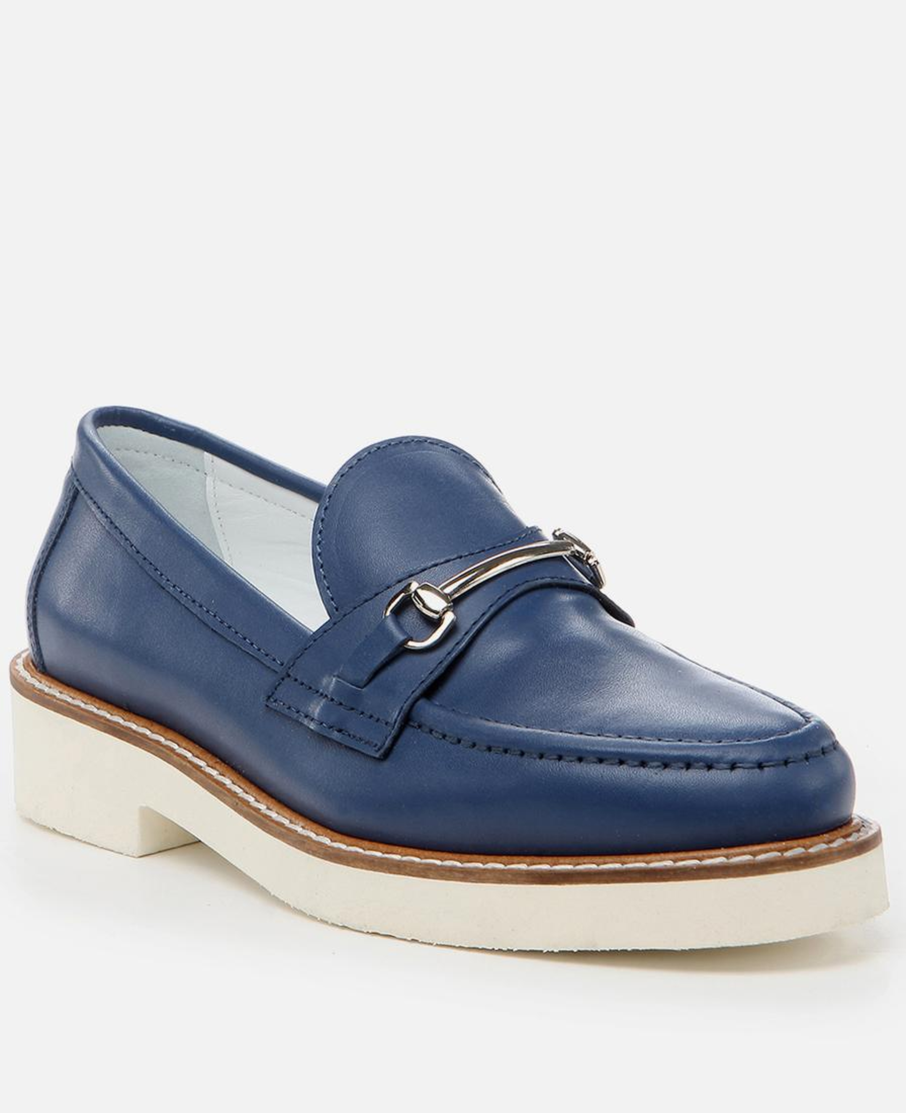 Kadın Deri Lacivert Loafer