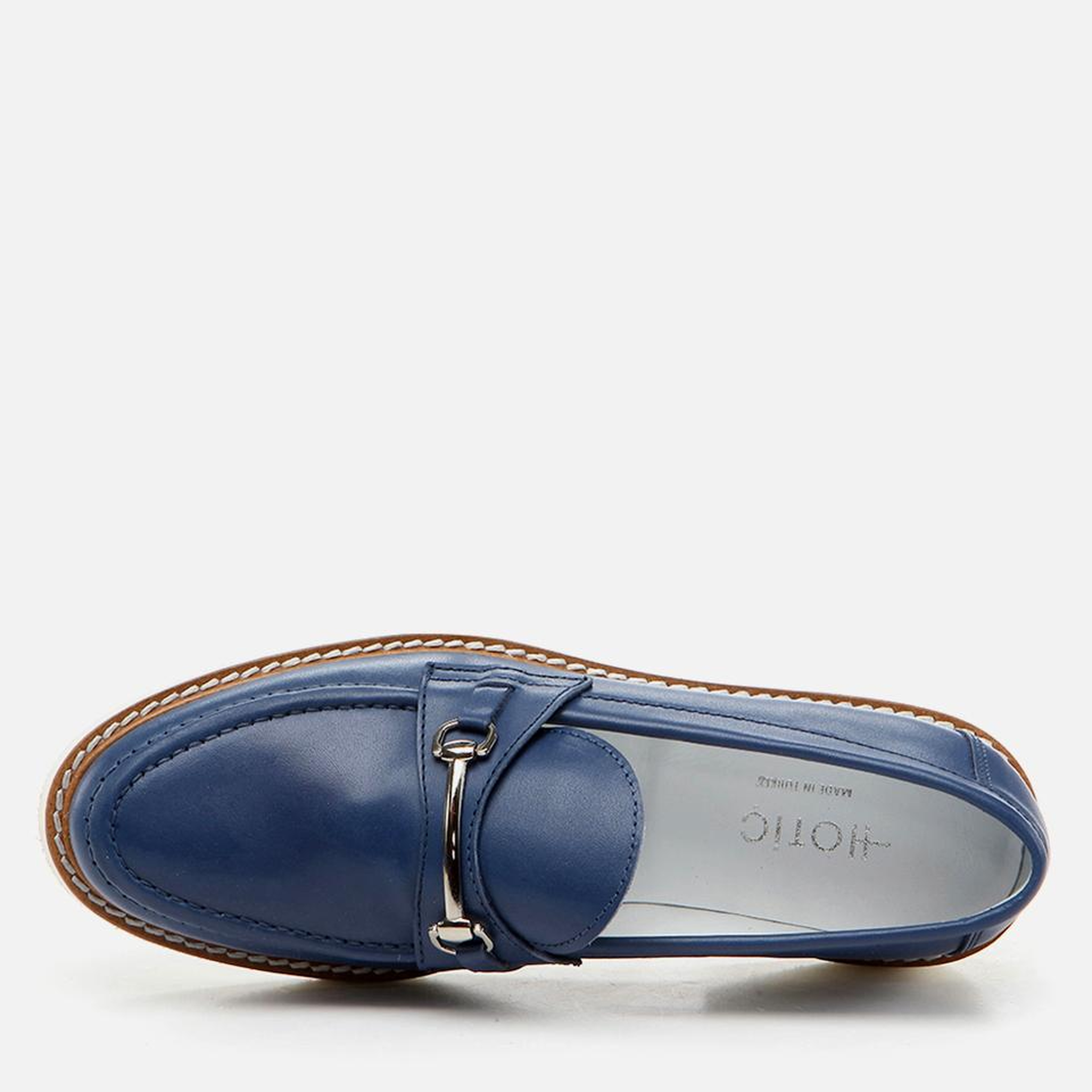 Kadın Deri Lacivert Loafer
