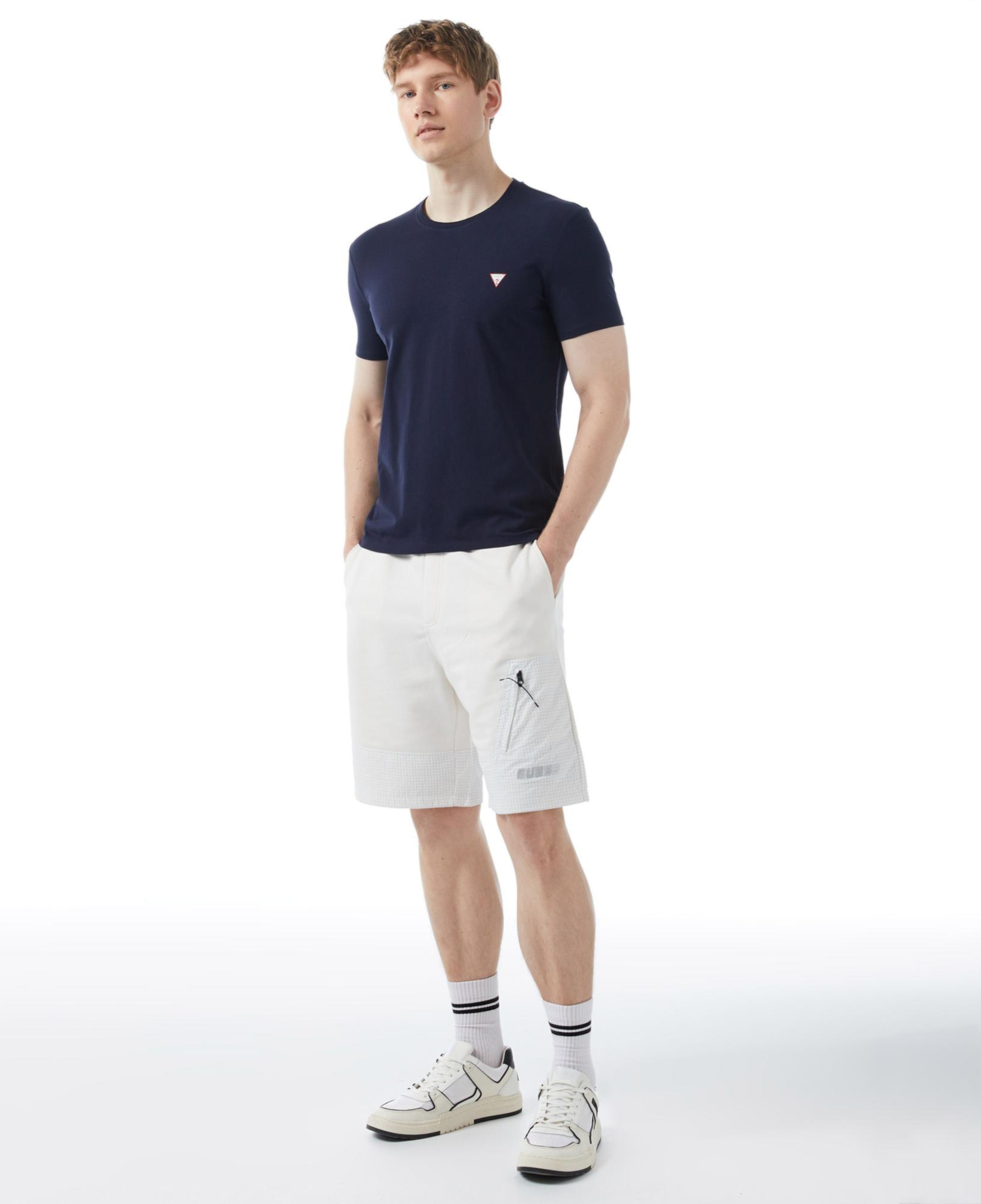 Guess Organic Stretch Jersey Erkek Lacivert T-Shirt