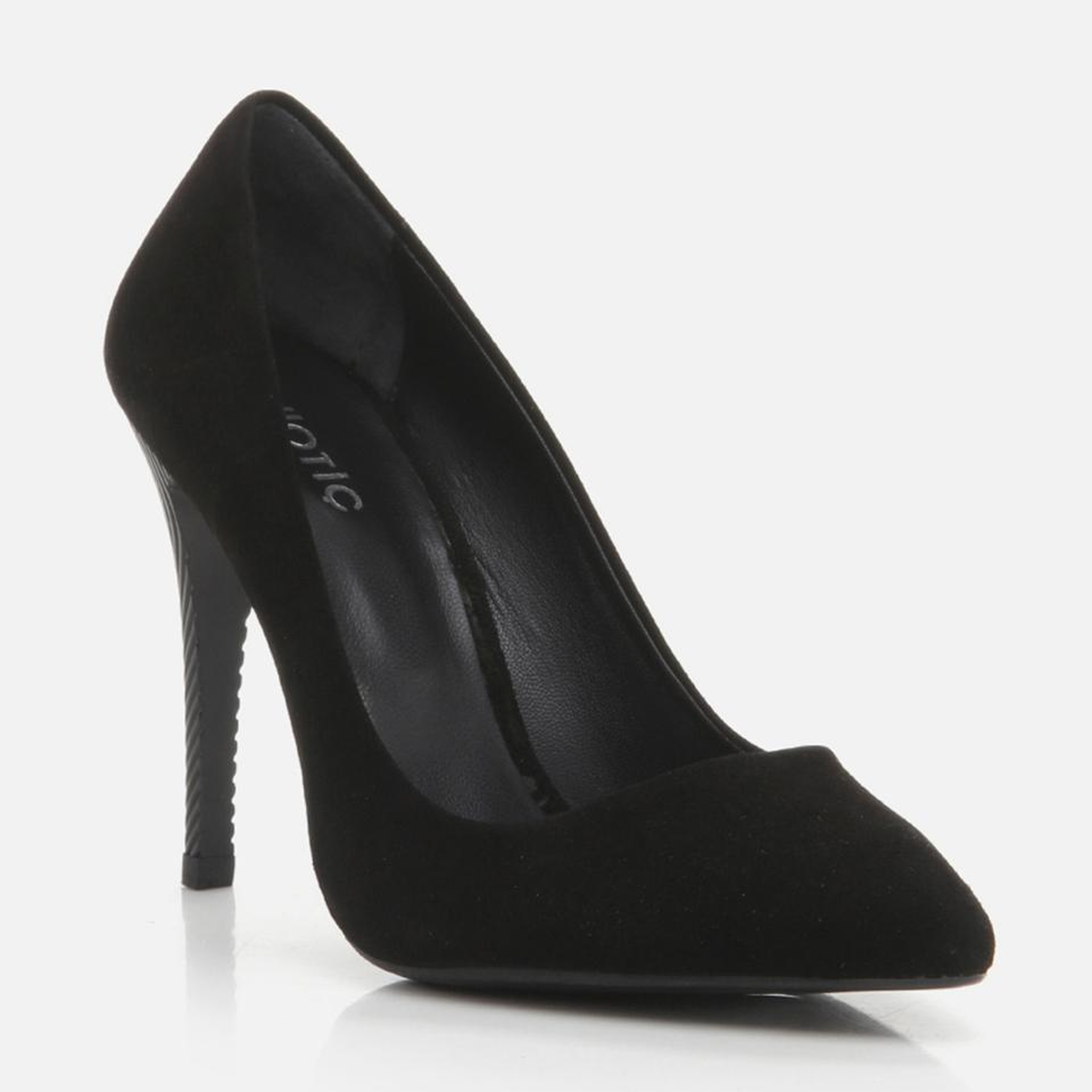 Kadın Deri Siyah Stiletto
