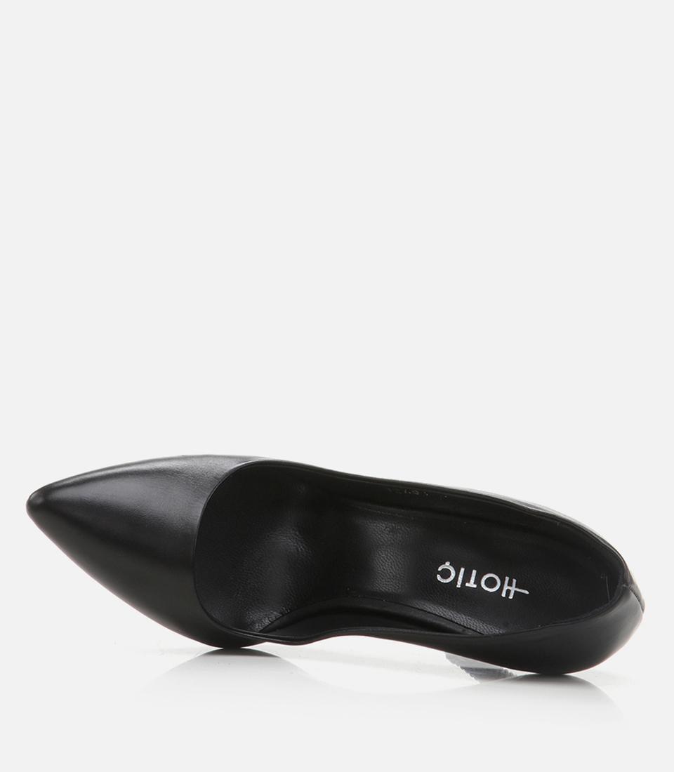Kadın Deri Siyah Stiletto