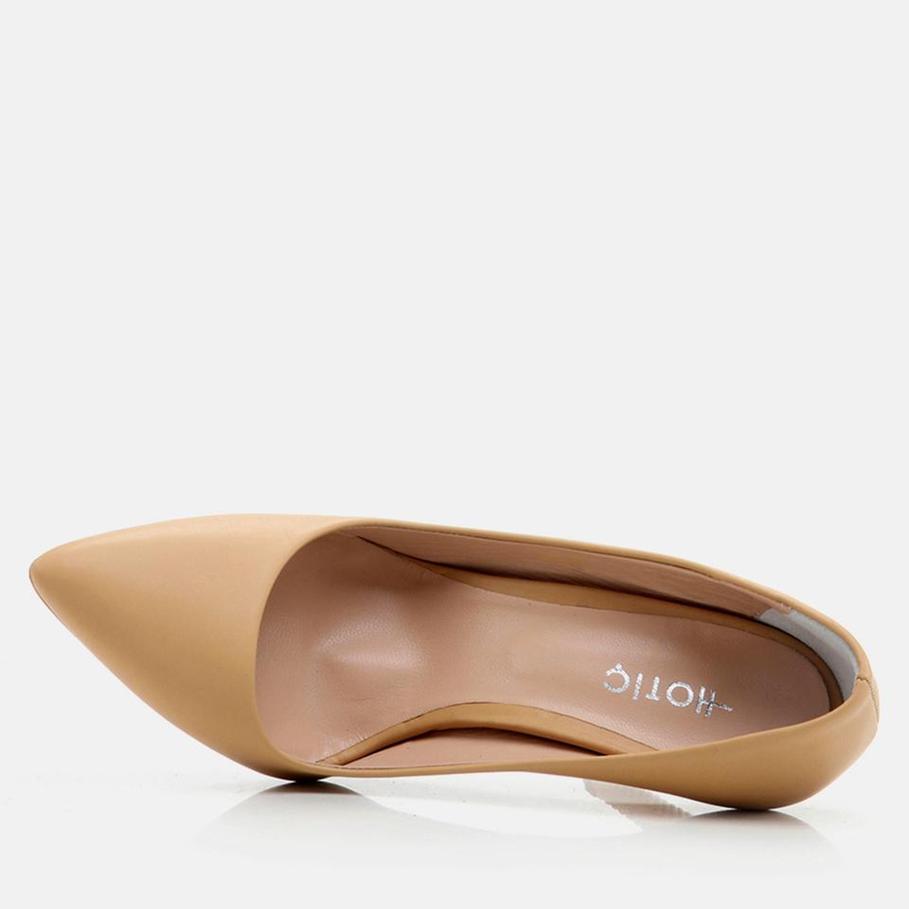 Kadın Deri Bej Stiletto