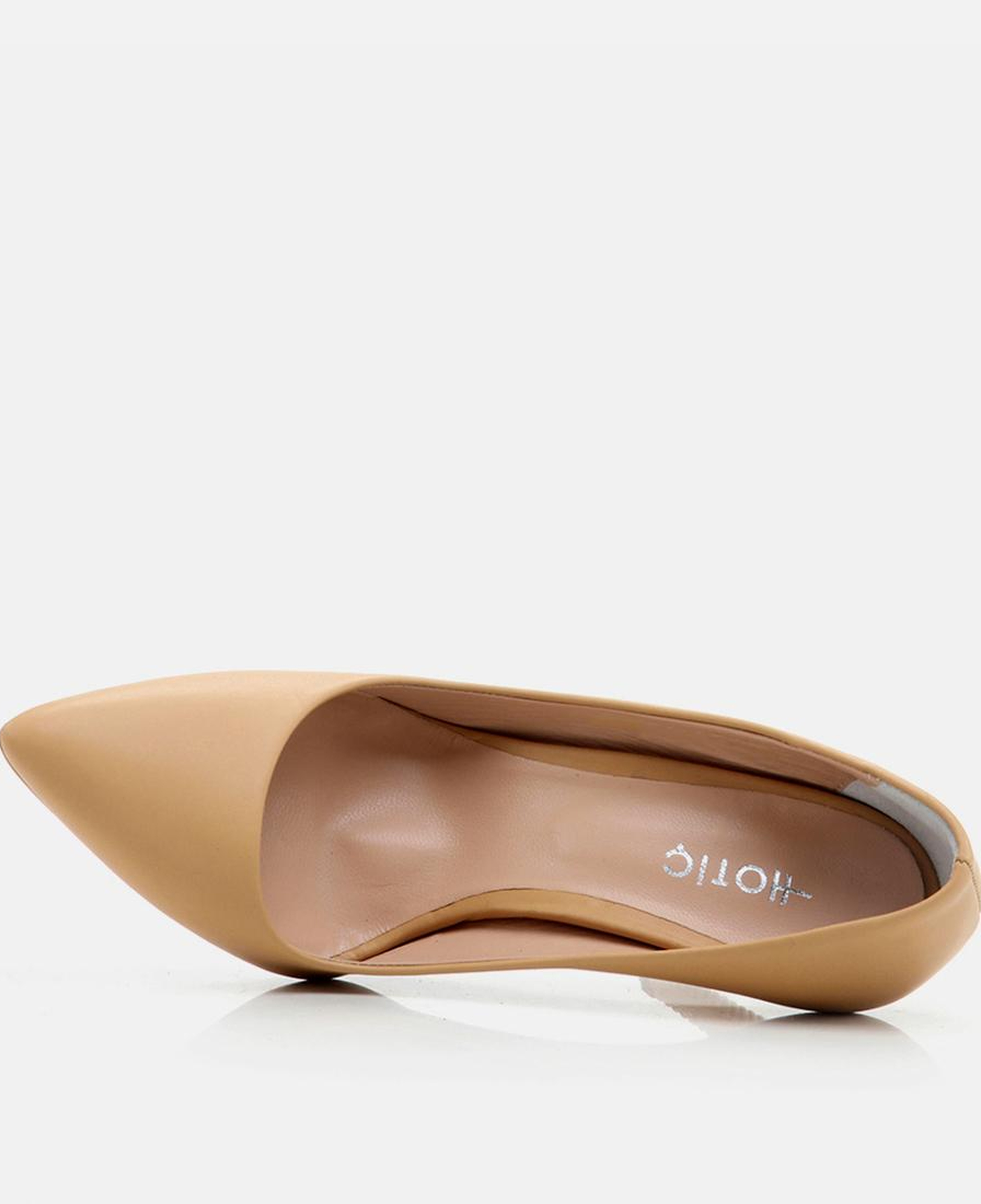 Kadın Deri Bej Stiletto