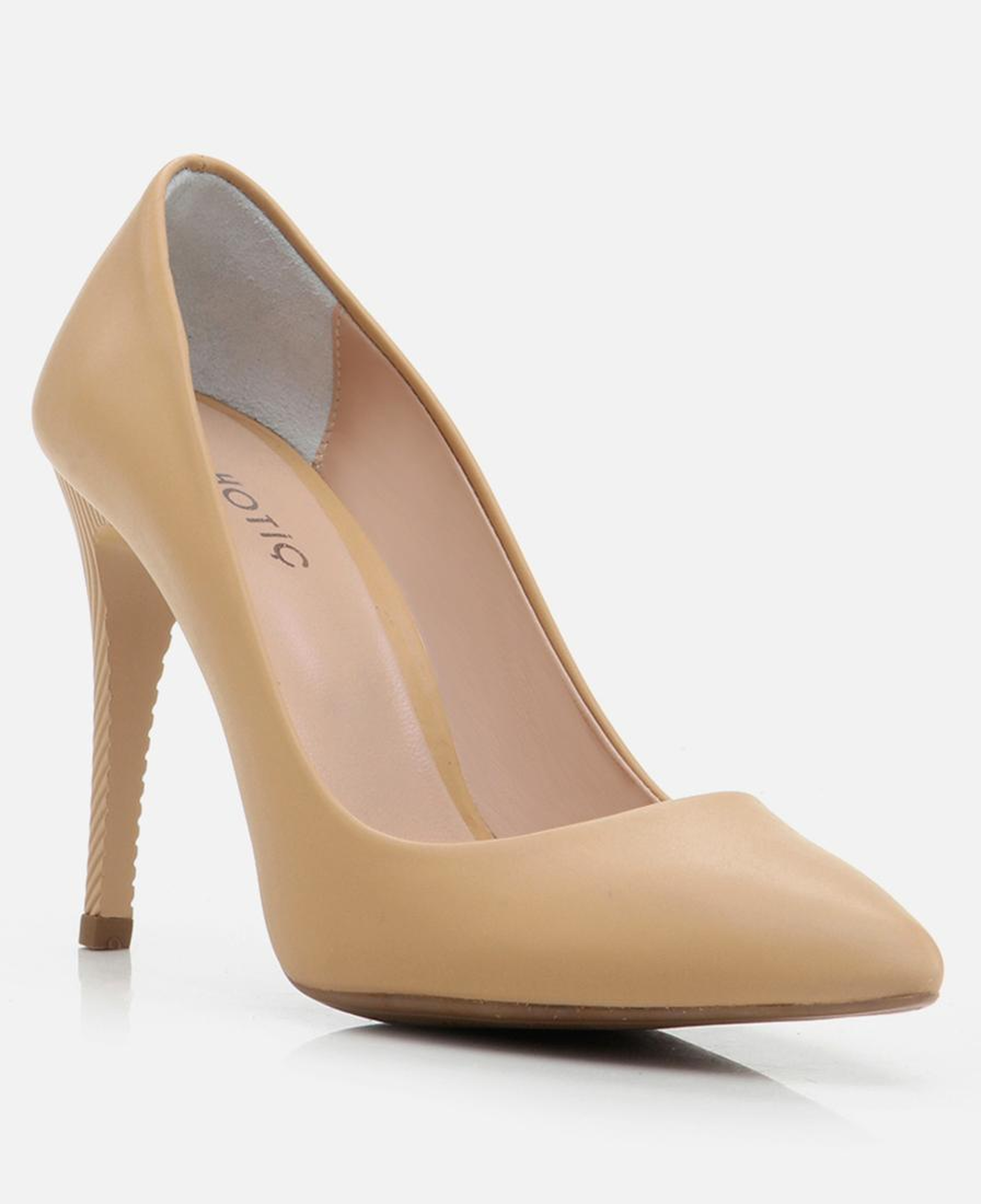 Kadın Deri Bej Stiletto