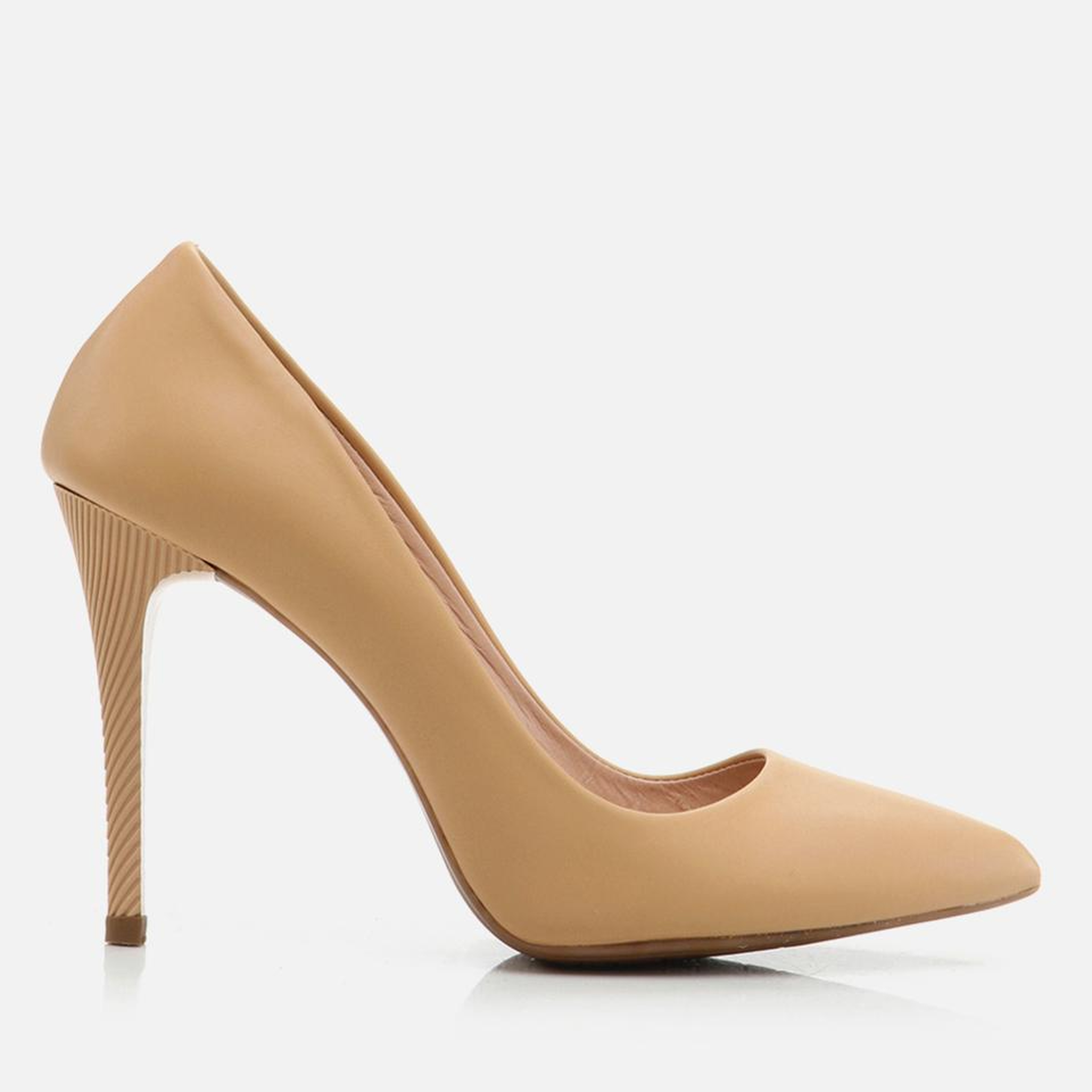 Kadın Deri Bej Stiletto
