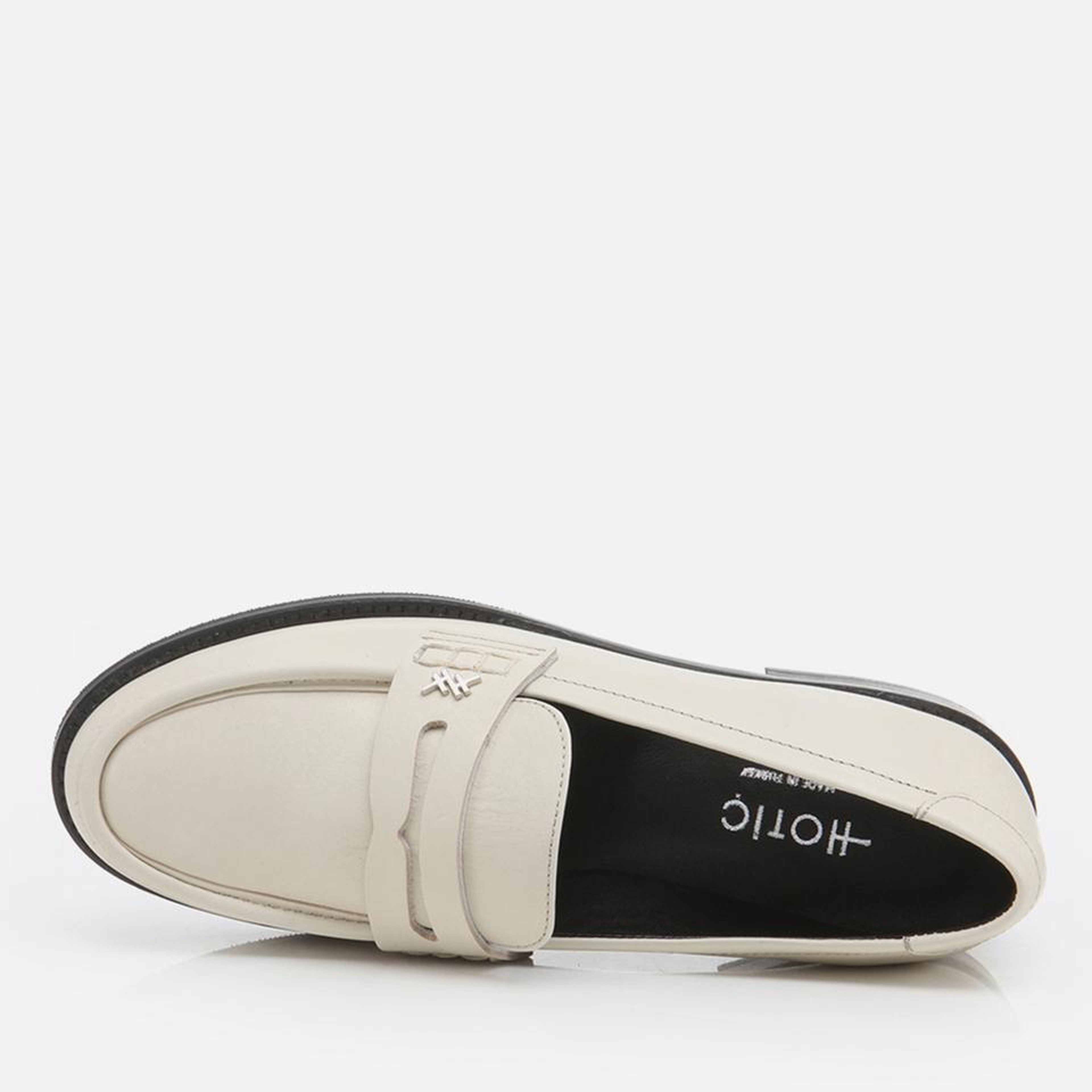 Kadın Deri Ekru Loafer
