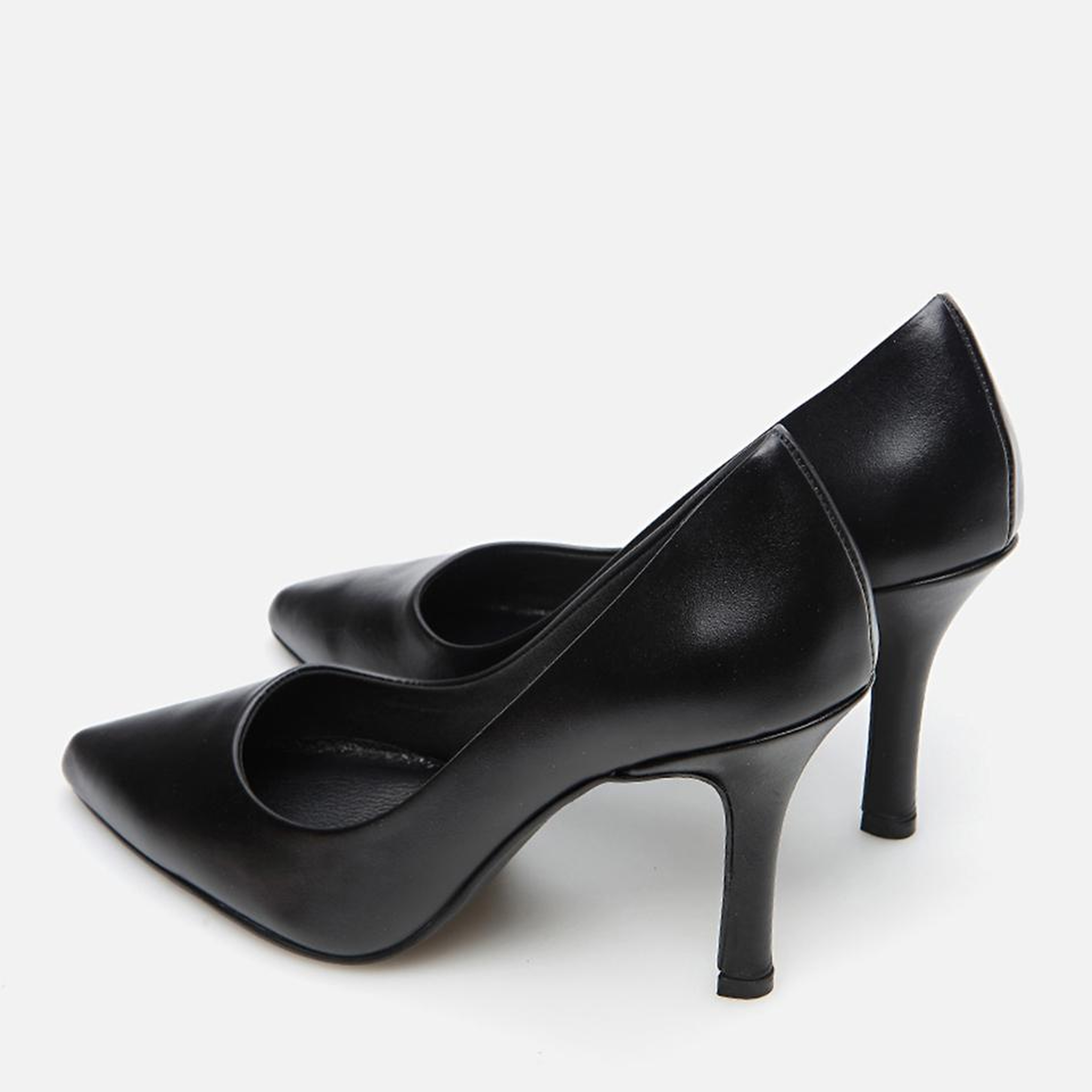 Kadın Deri Siyah Stiletto