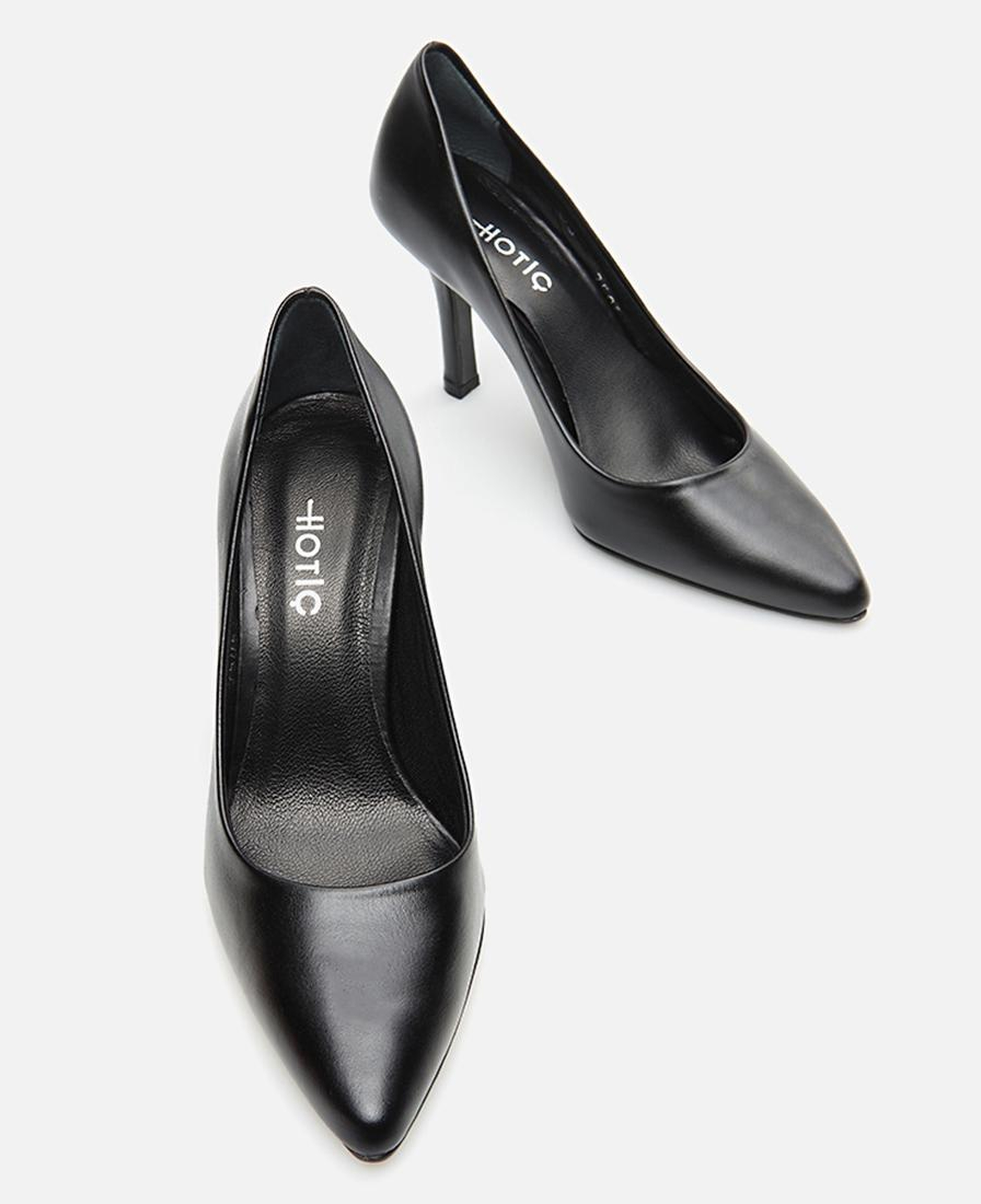 Kadın Deri Siyah Stiletto