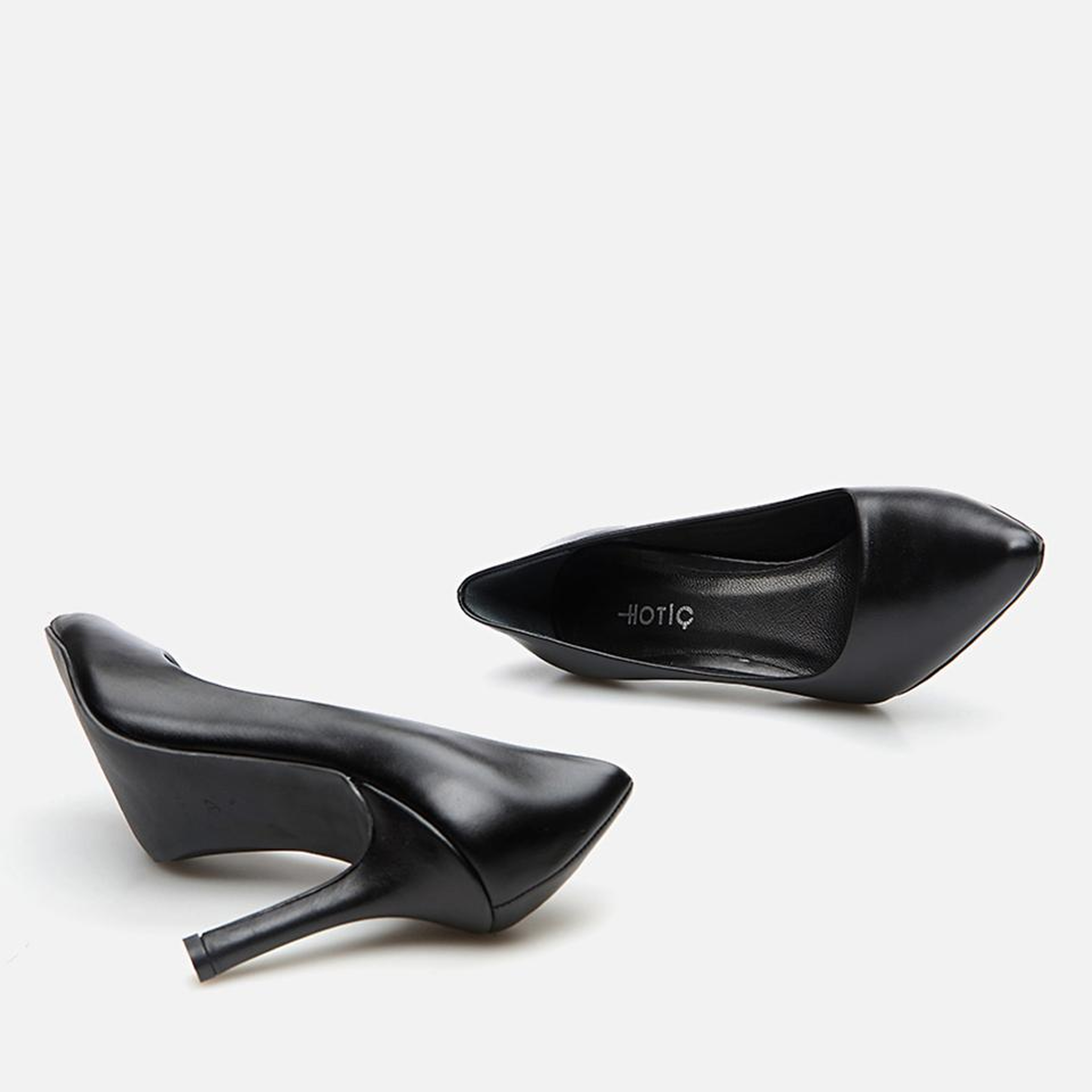 Kadın Deri Siyah Stiletto