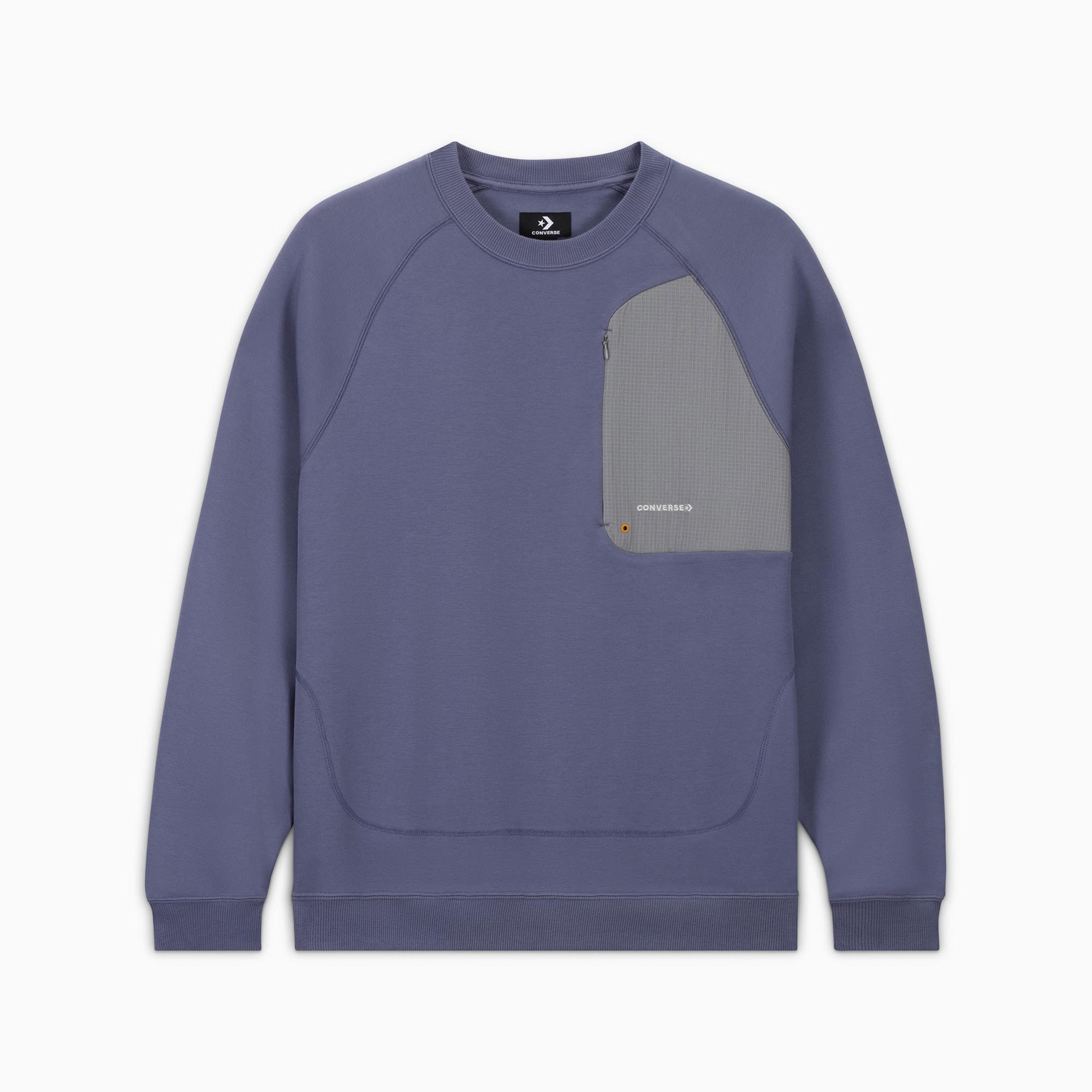 Converse Erkek Loose Fit Mor Sweatshirt