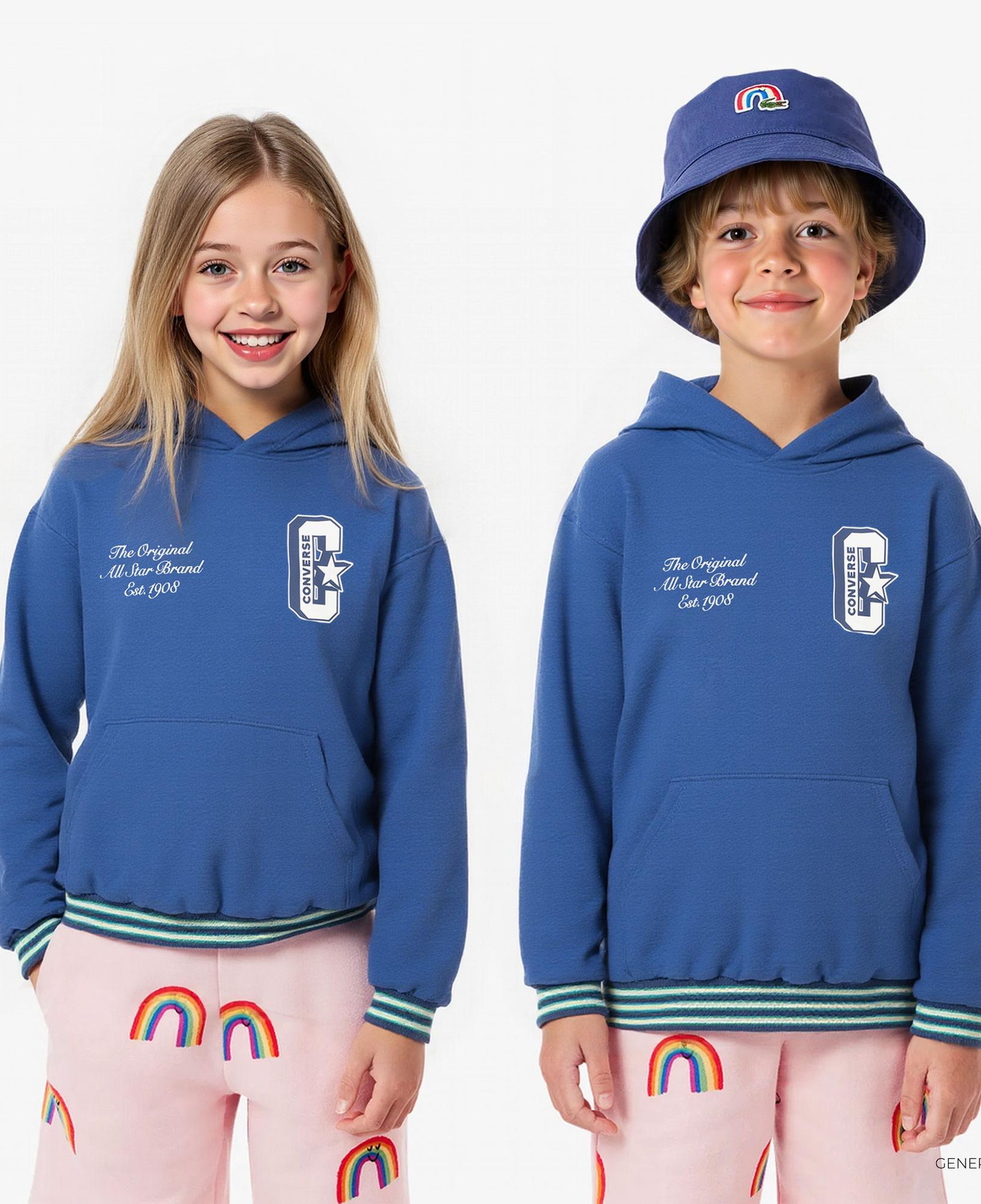 Converse Retro Varsıty Çocuk Lacivert Hoodie