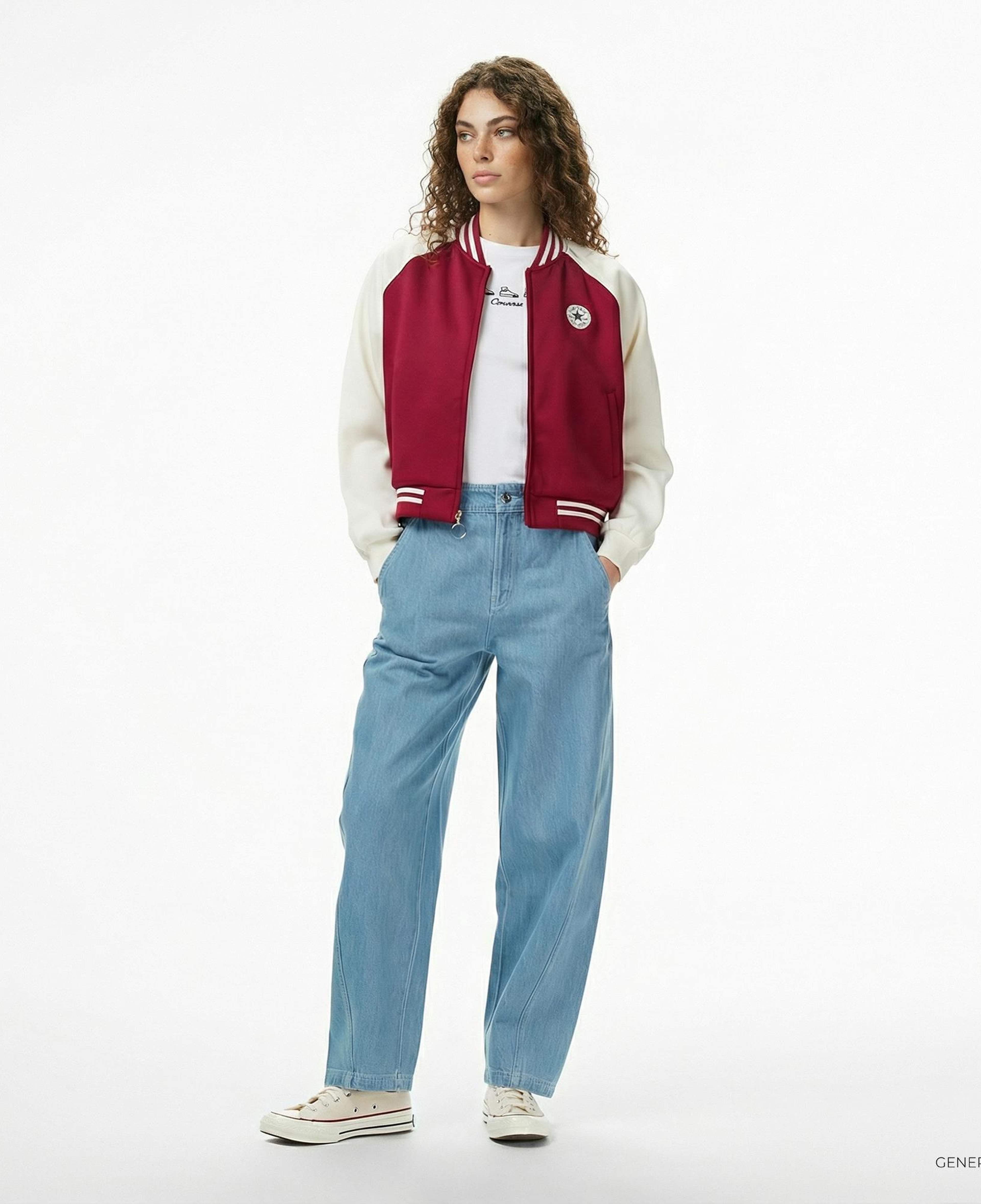 Converse Unisex Bordo Ceket