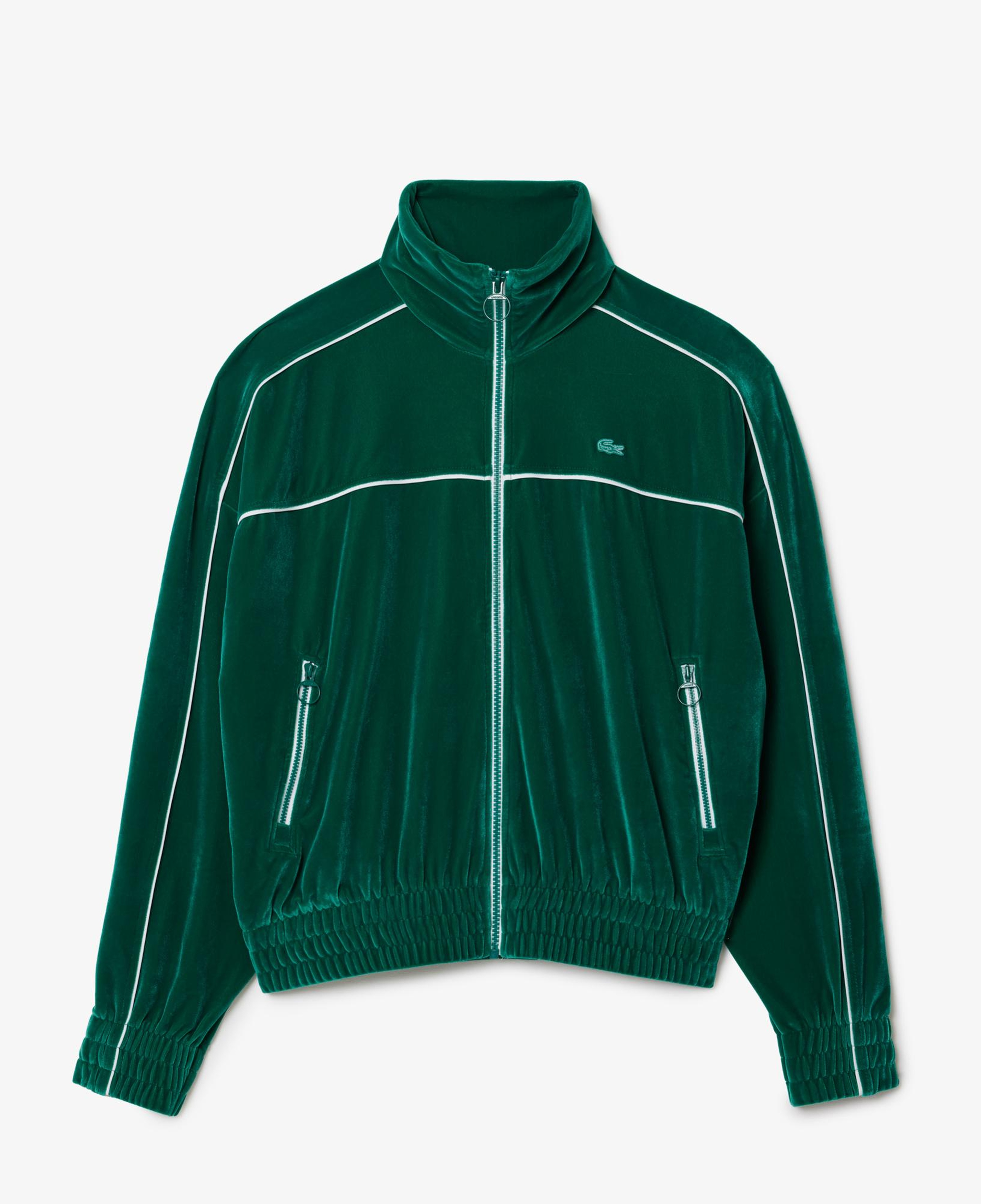 Lacoste Kadın Oversize Fit Bisiklet Yaka Koyu Yeşil Sweatshirt