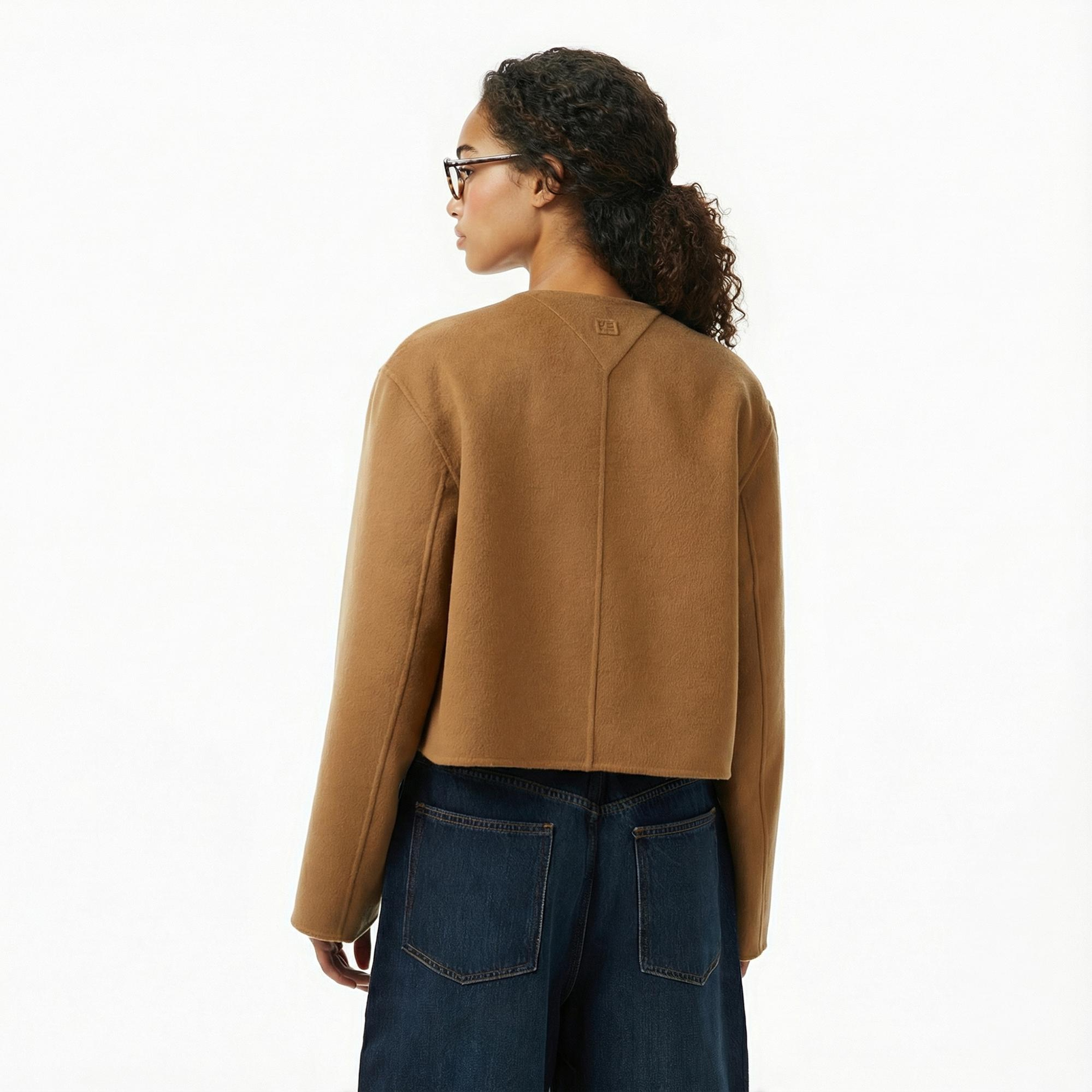 Tommy Hilfiger Wool Blend Lady Kadın Kahverengi Ceket