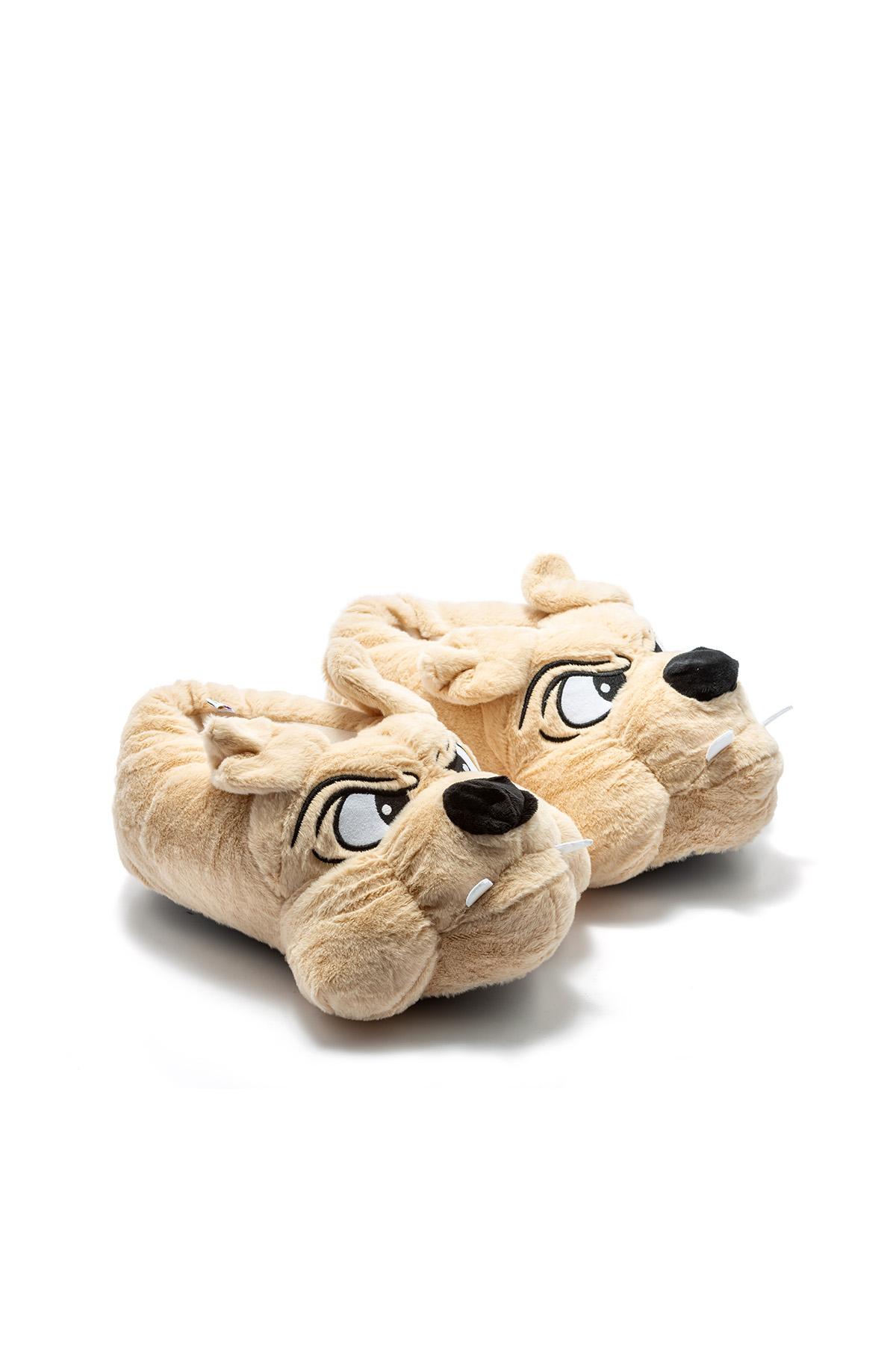 Cane Kadın,Garson Boy Hayvanlı Panduf Bej 33/38