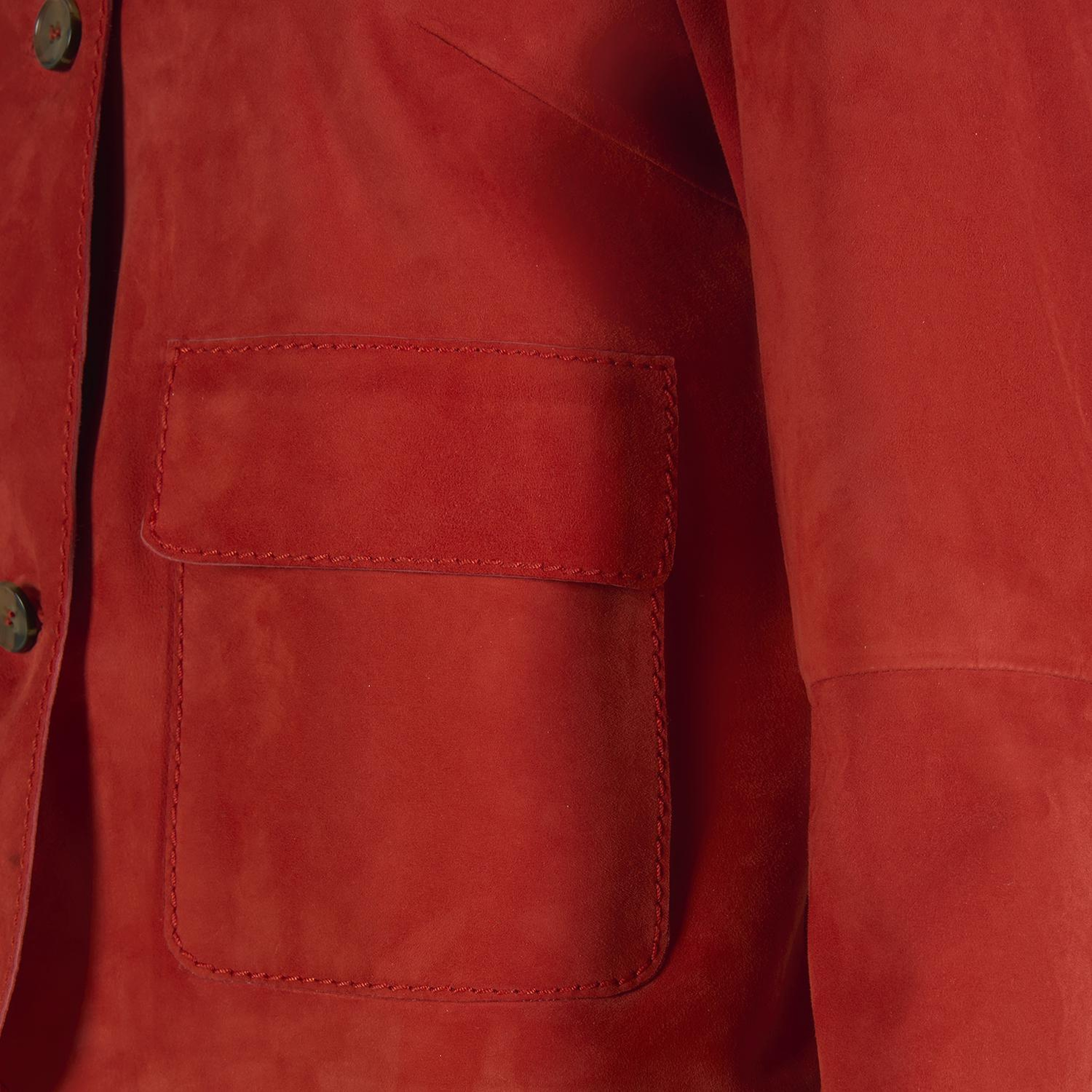 Limited Edition Kadın Kırmızı Süet Kısa Ceket