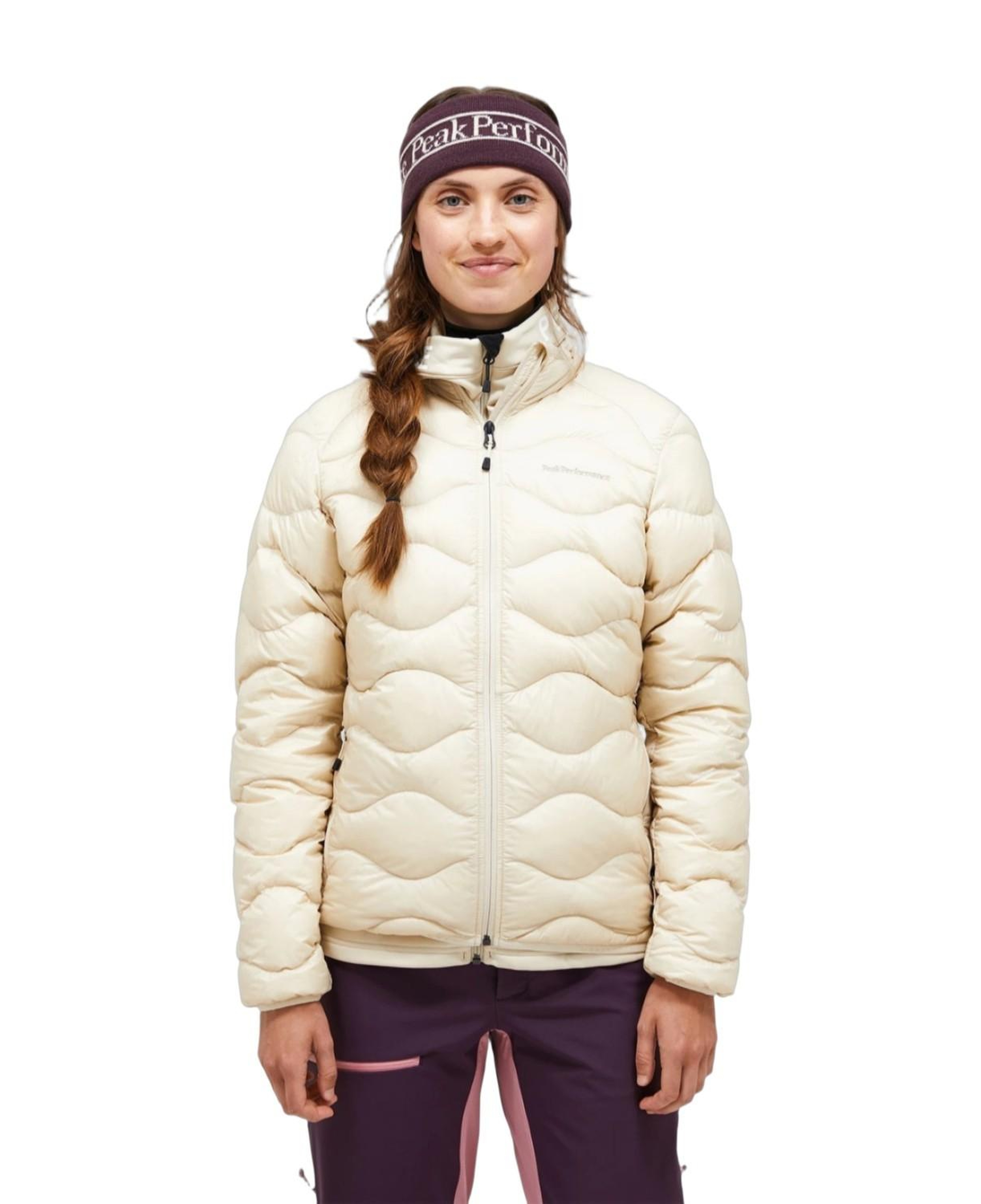 Peak Performance Helium Down Jacket Kadın Bej Outdoor Ceketi