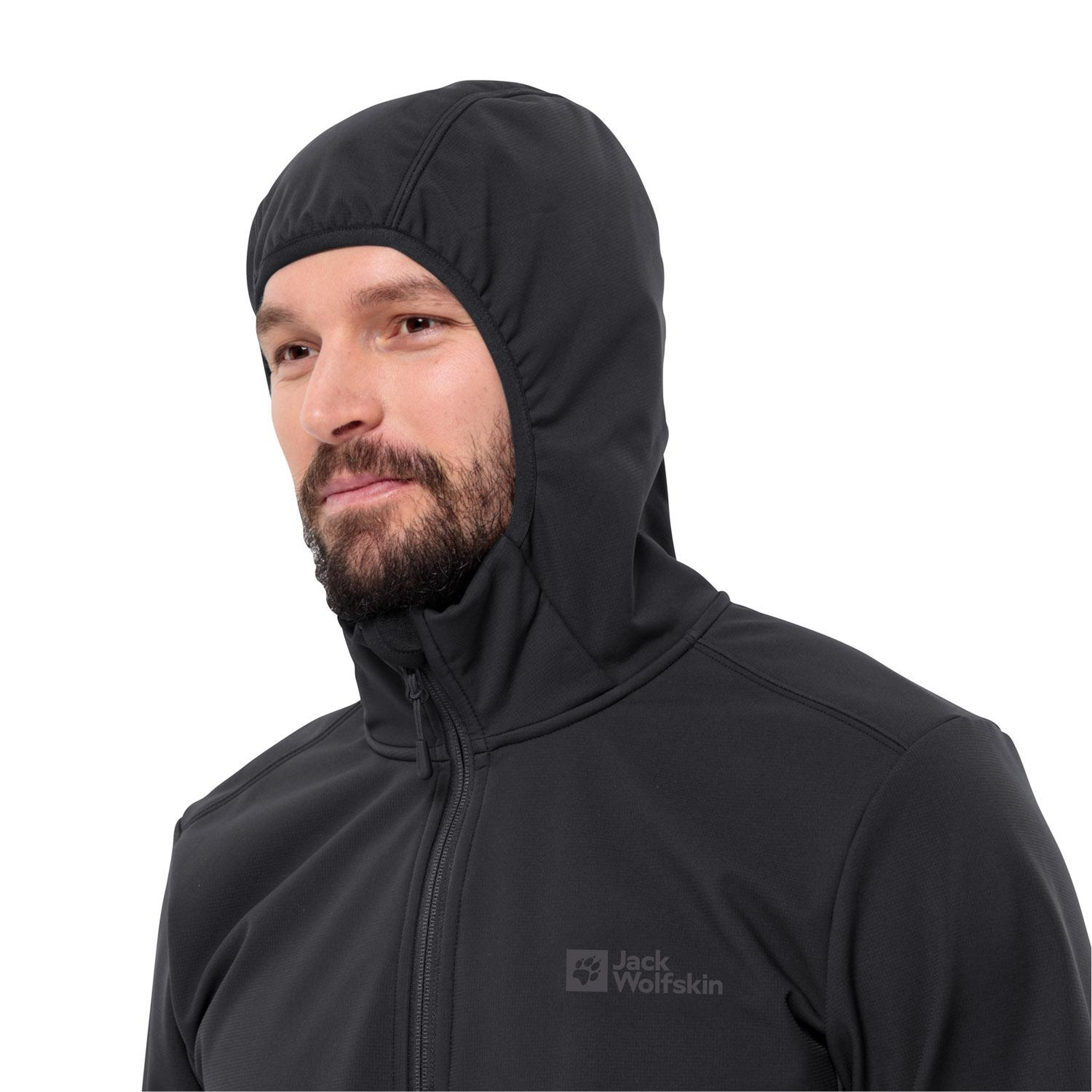 Jack Wolfskin Bornberg Hoody Erkek Siyah Softshell