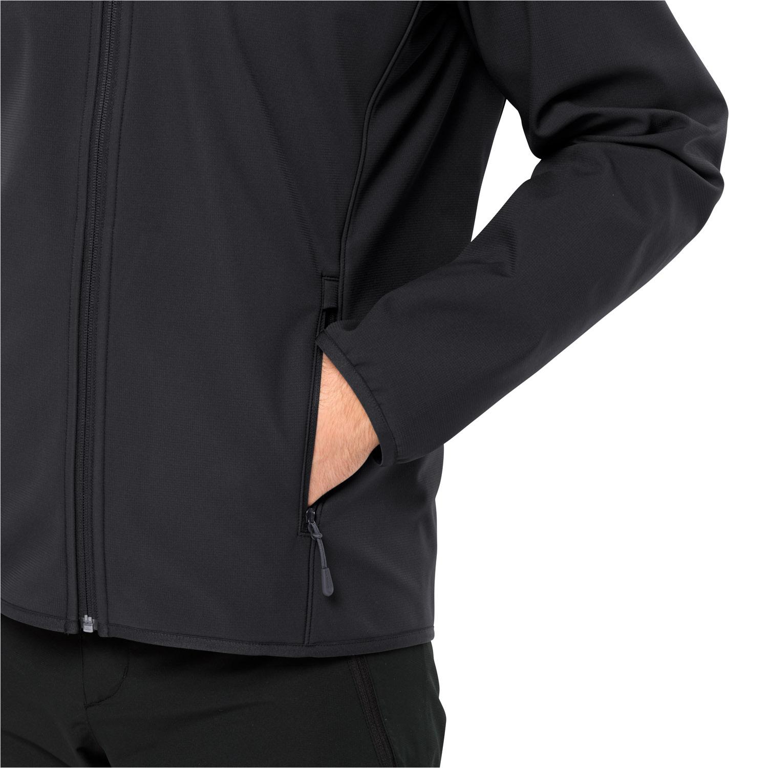 Jack Wolfskin Bornberg Hoody Erkek Siyah Softshell