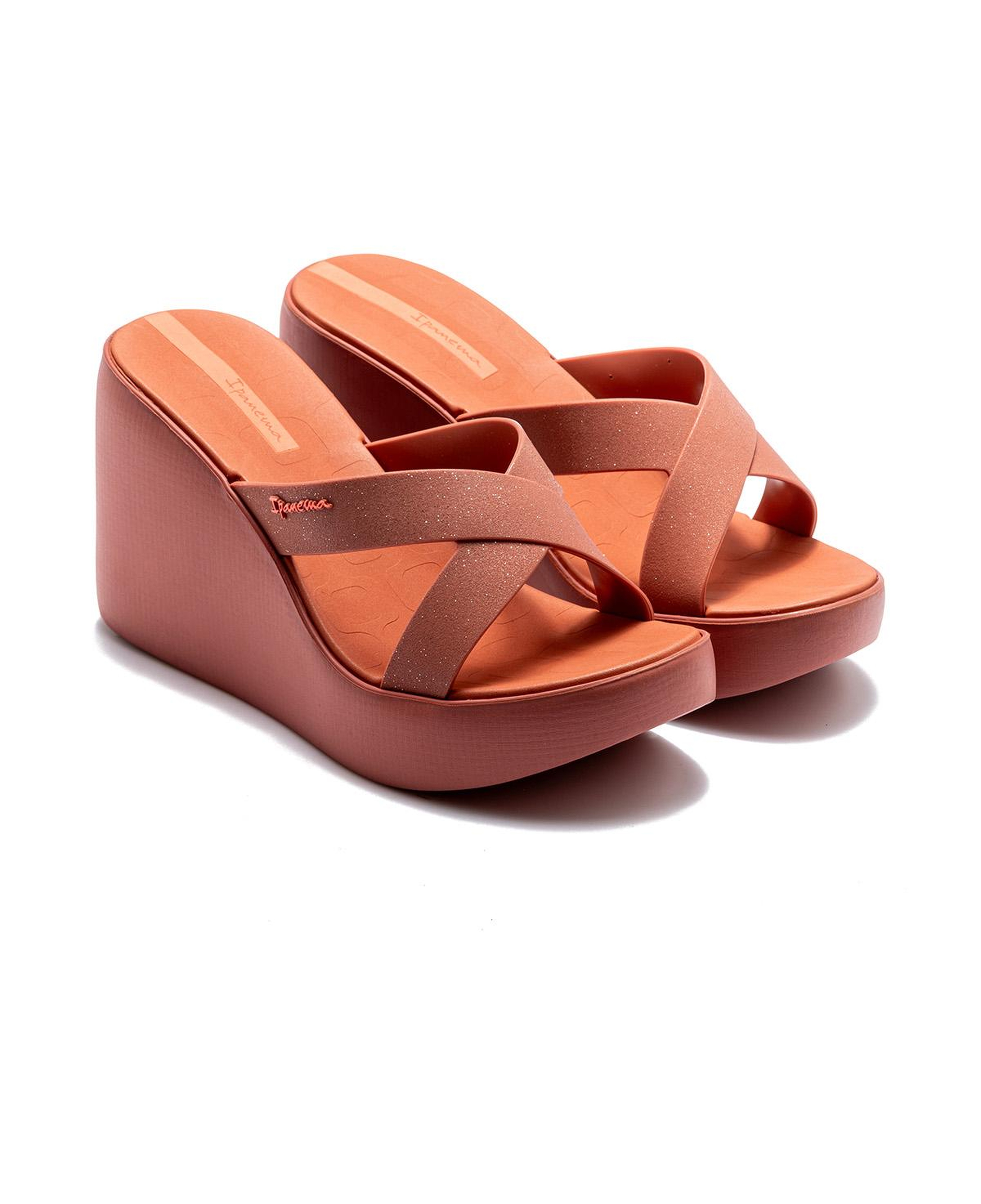 High Fashion Slide Topuklu Kadın Terlik Koyu Pudra 35/40