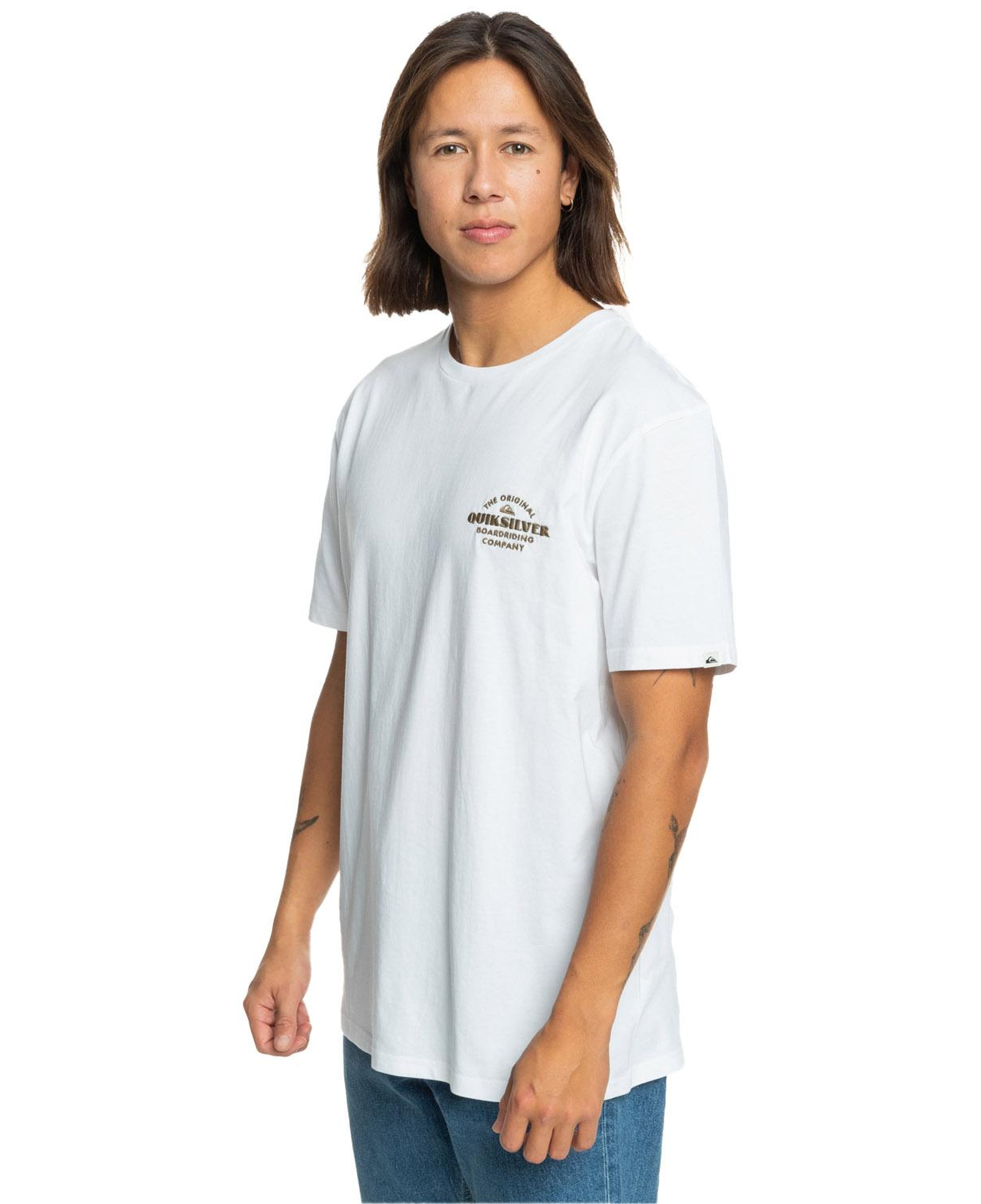 Quiksilver Tradesmith Erkek Beyaz Tişört