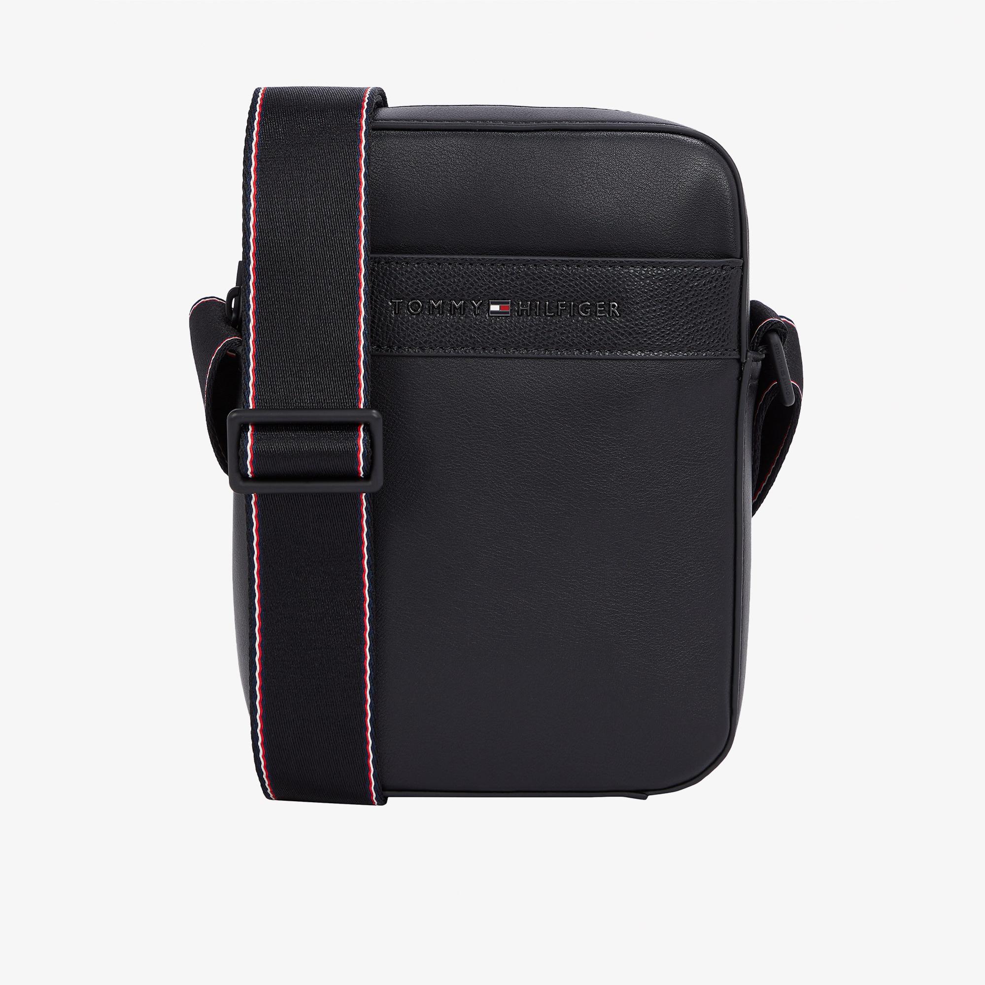 Tommy Hilfiger Corp Mini Erkek Siyah Çapraz Çanta