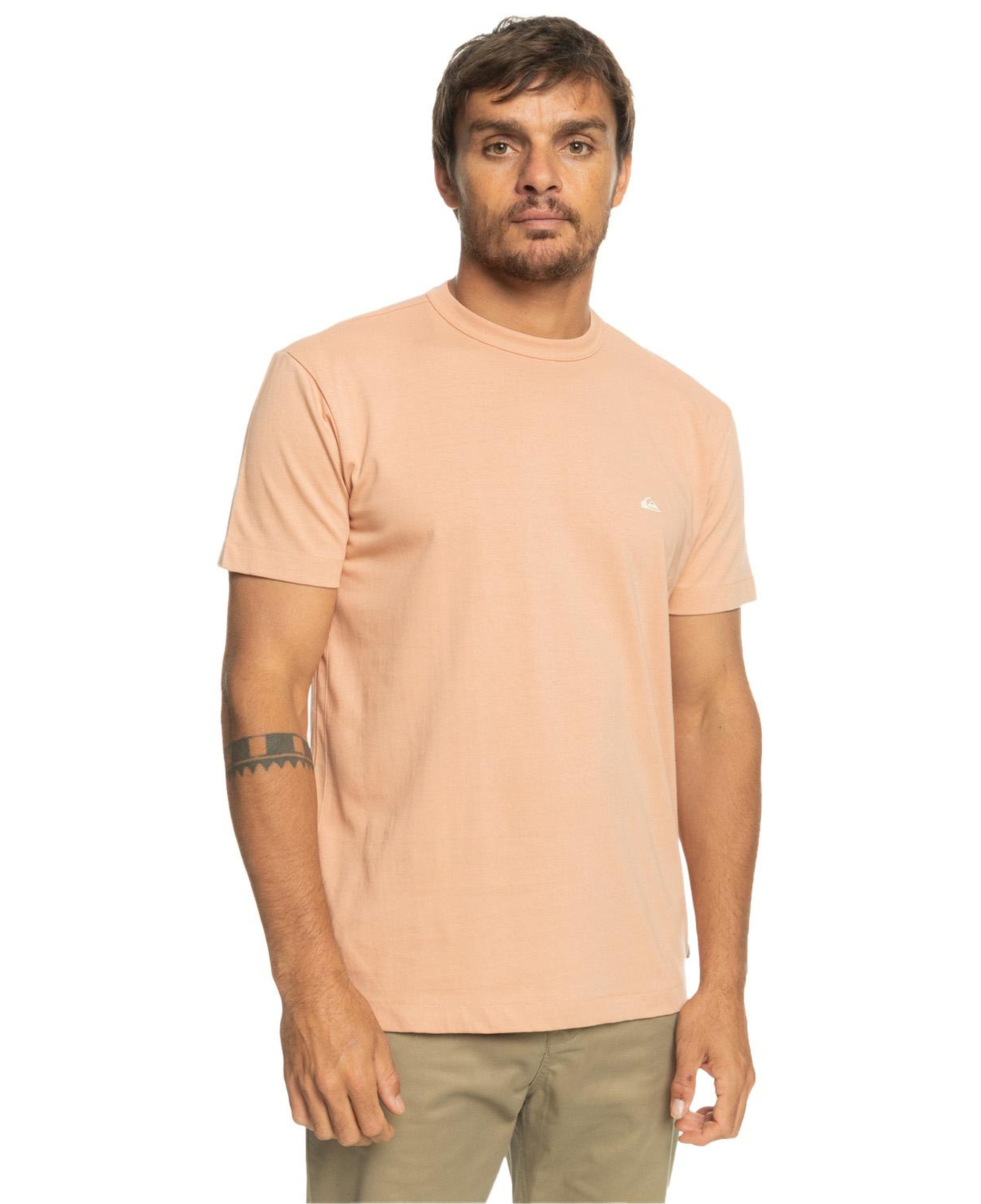 Quiksilver Essentials Erkek Kahverengi Tişört