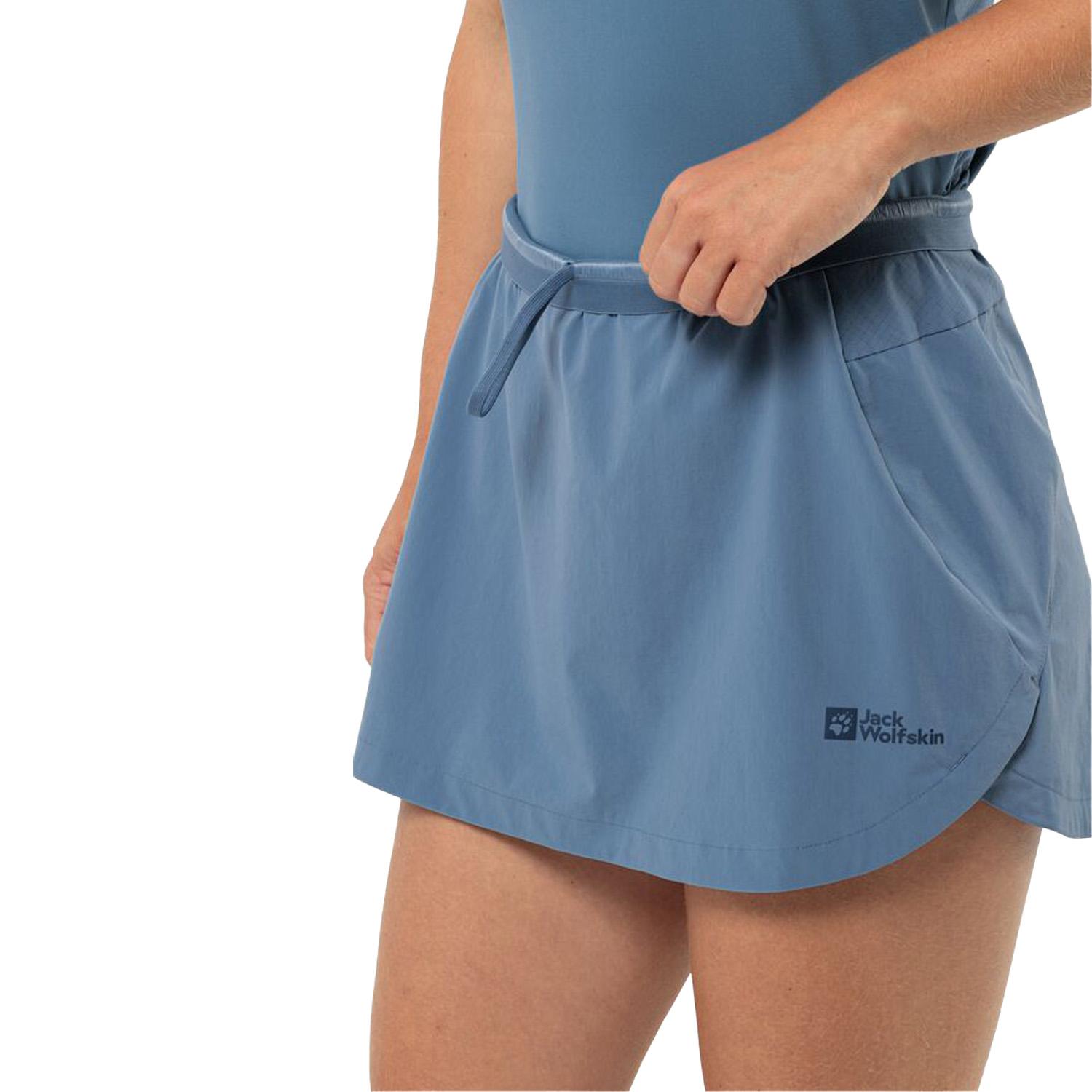Jack Wolfskin Prelight Chill Skort Kadın Mavi Etek