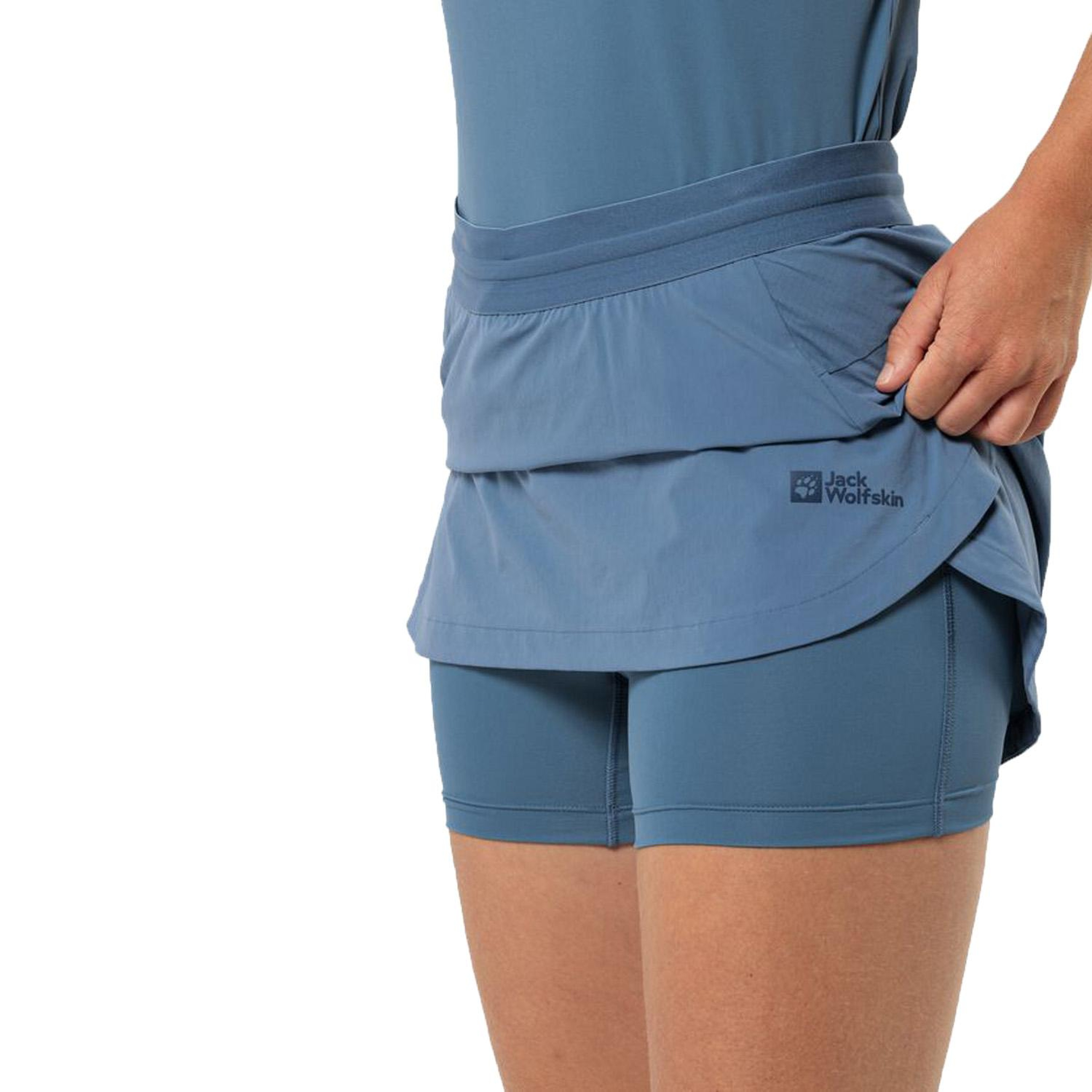 Jack Wolfskin Prelight Chill Skort Kadın Mavi Etek