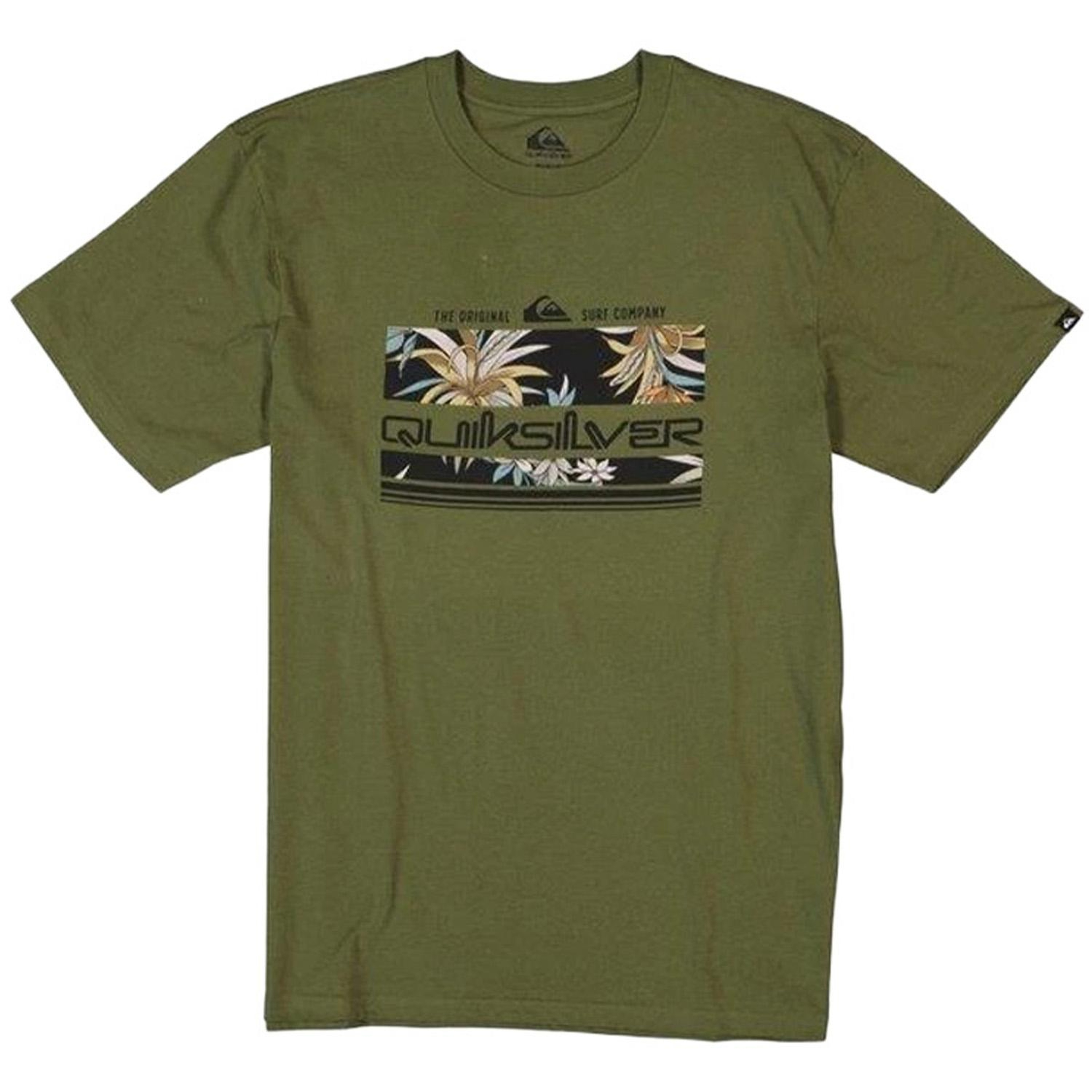 Quiksilver Tropical Rainbow Erkek Yeşil Tişört