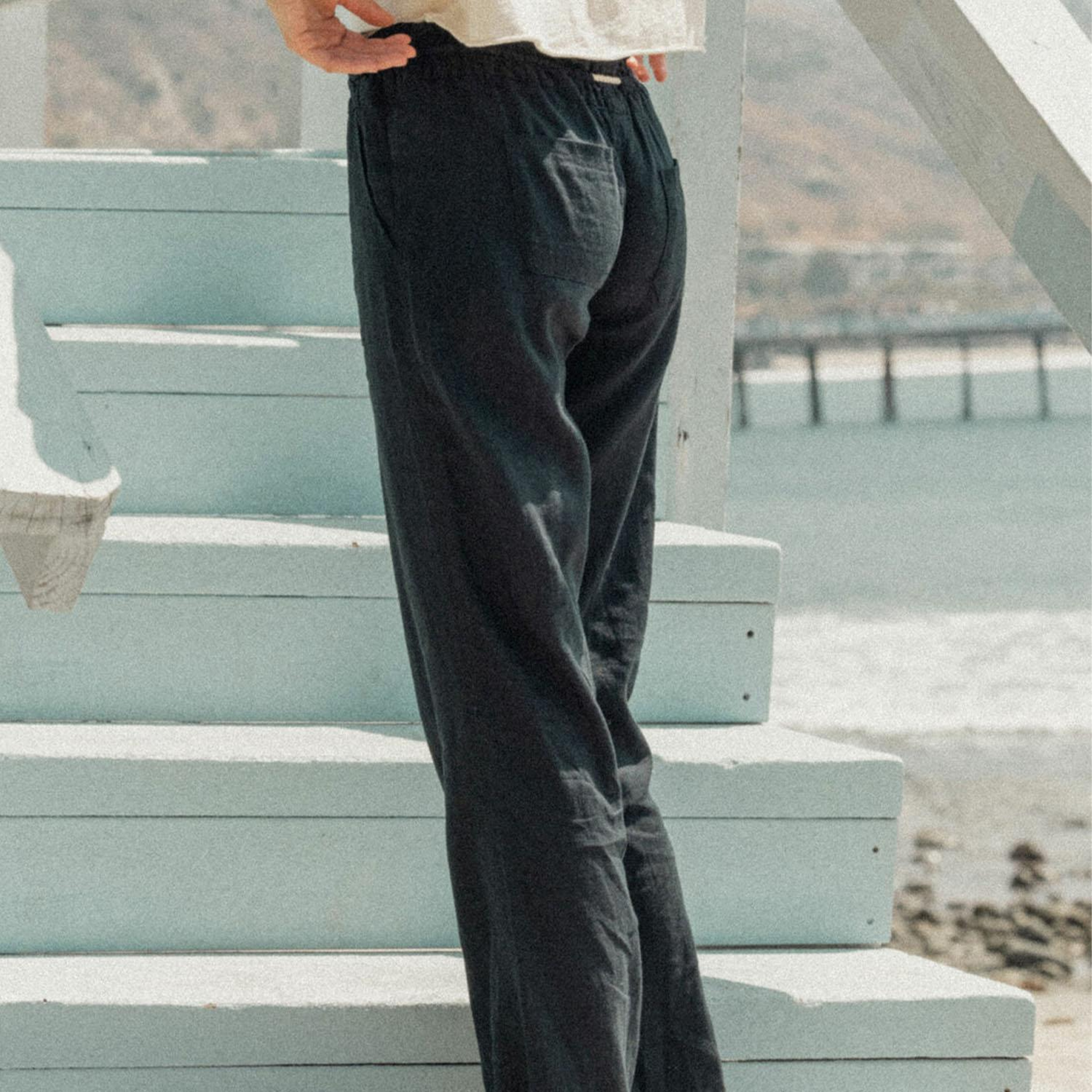 Roxy Oceanside Pant Kadın Siyah Pantolon