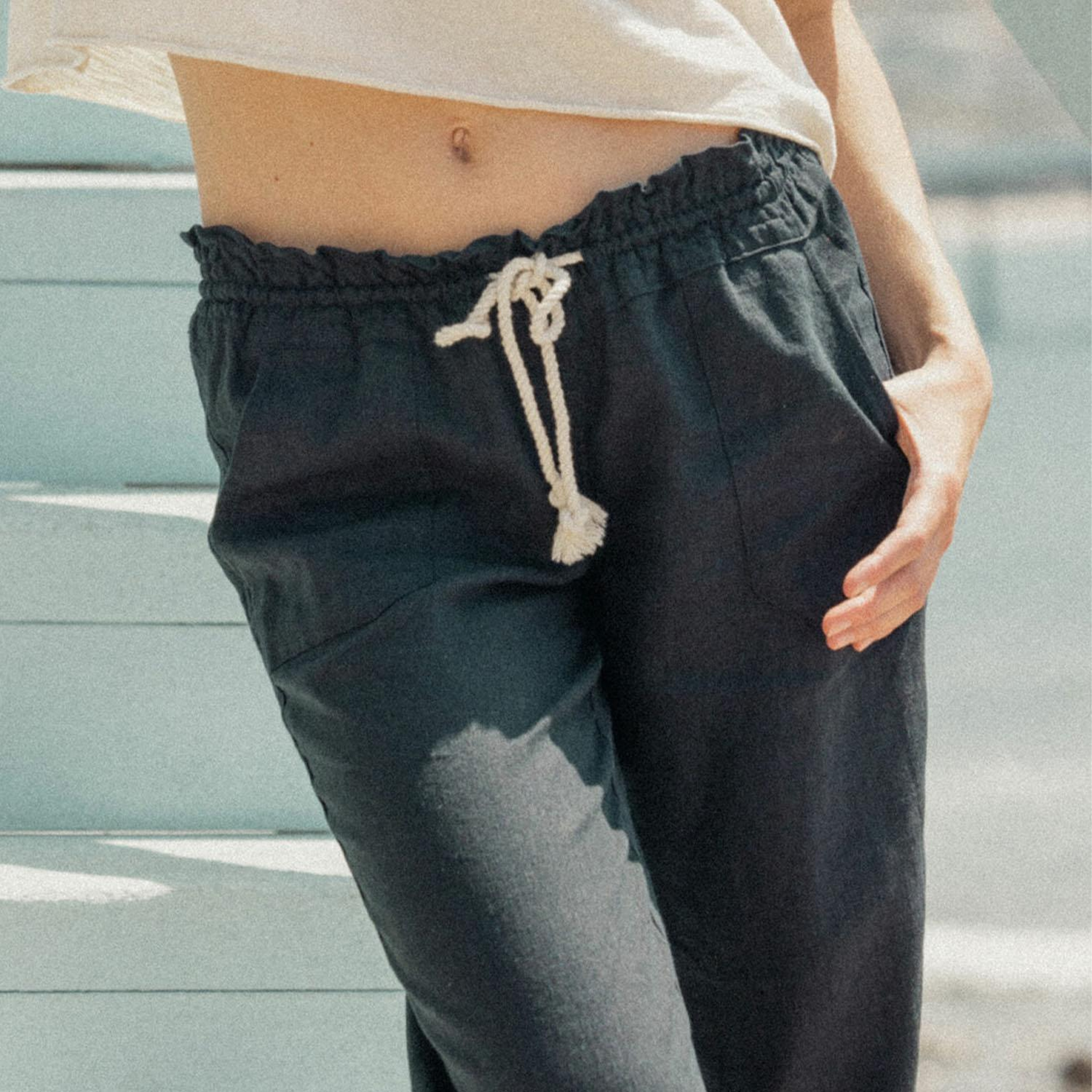 Roxy Oceanside Pant Kadın Siyah Pantolon