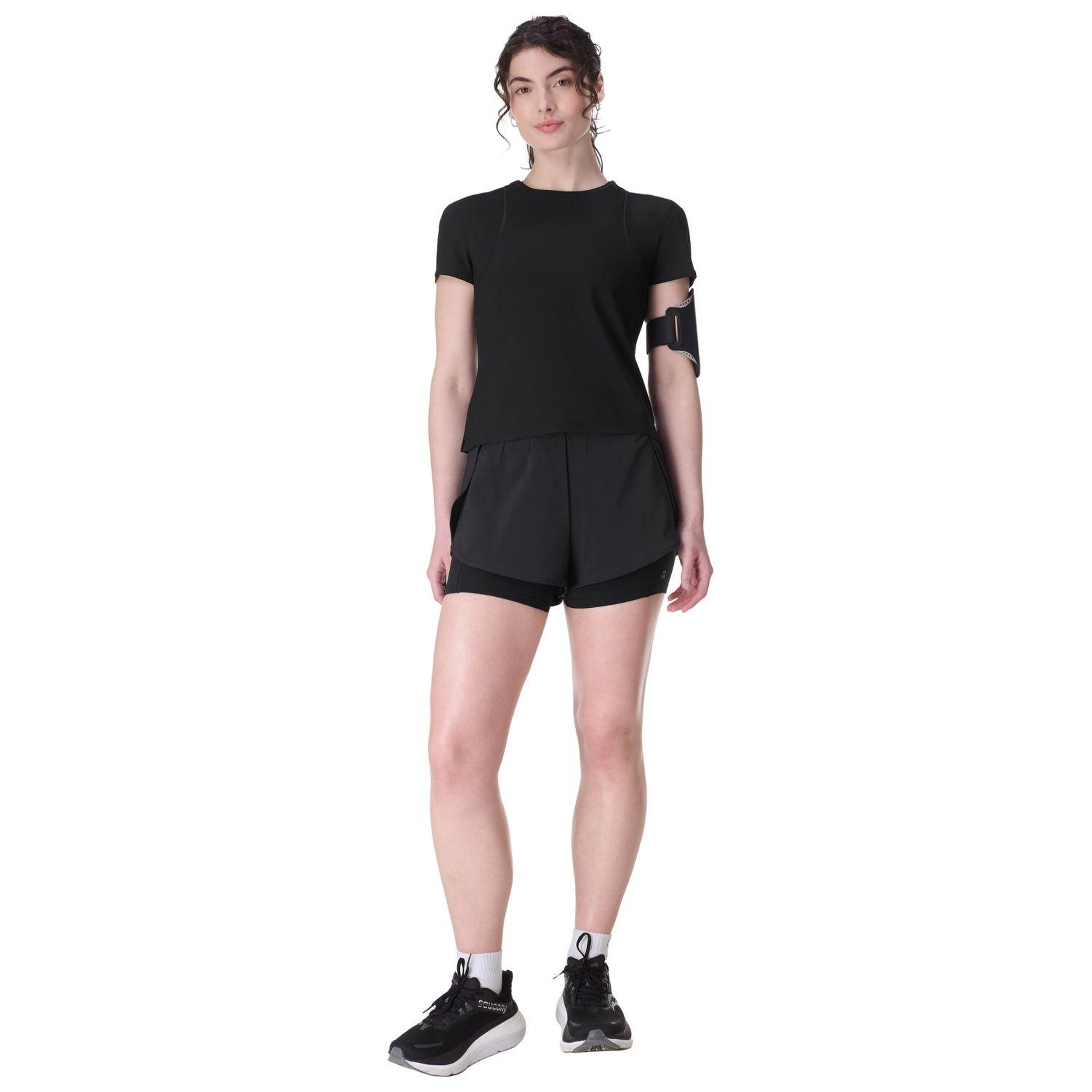 Sweaty Betty Zero Gravity Race Fit Tee Kadın Siyah Koşu Tişört