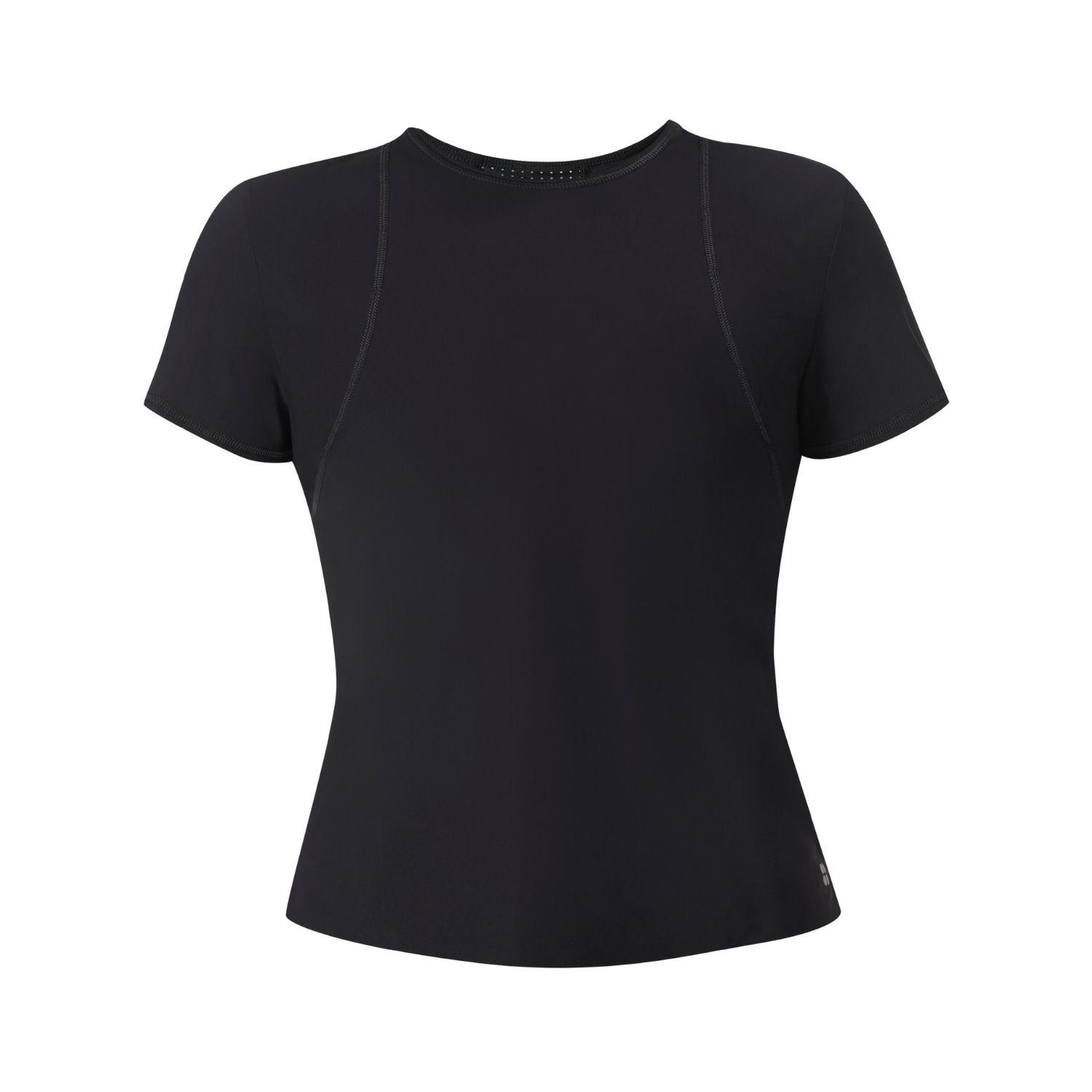 Sweaty Betty Zero Gravity Race Fit Tee Kadın Siyah Koşu Tişört
