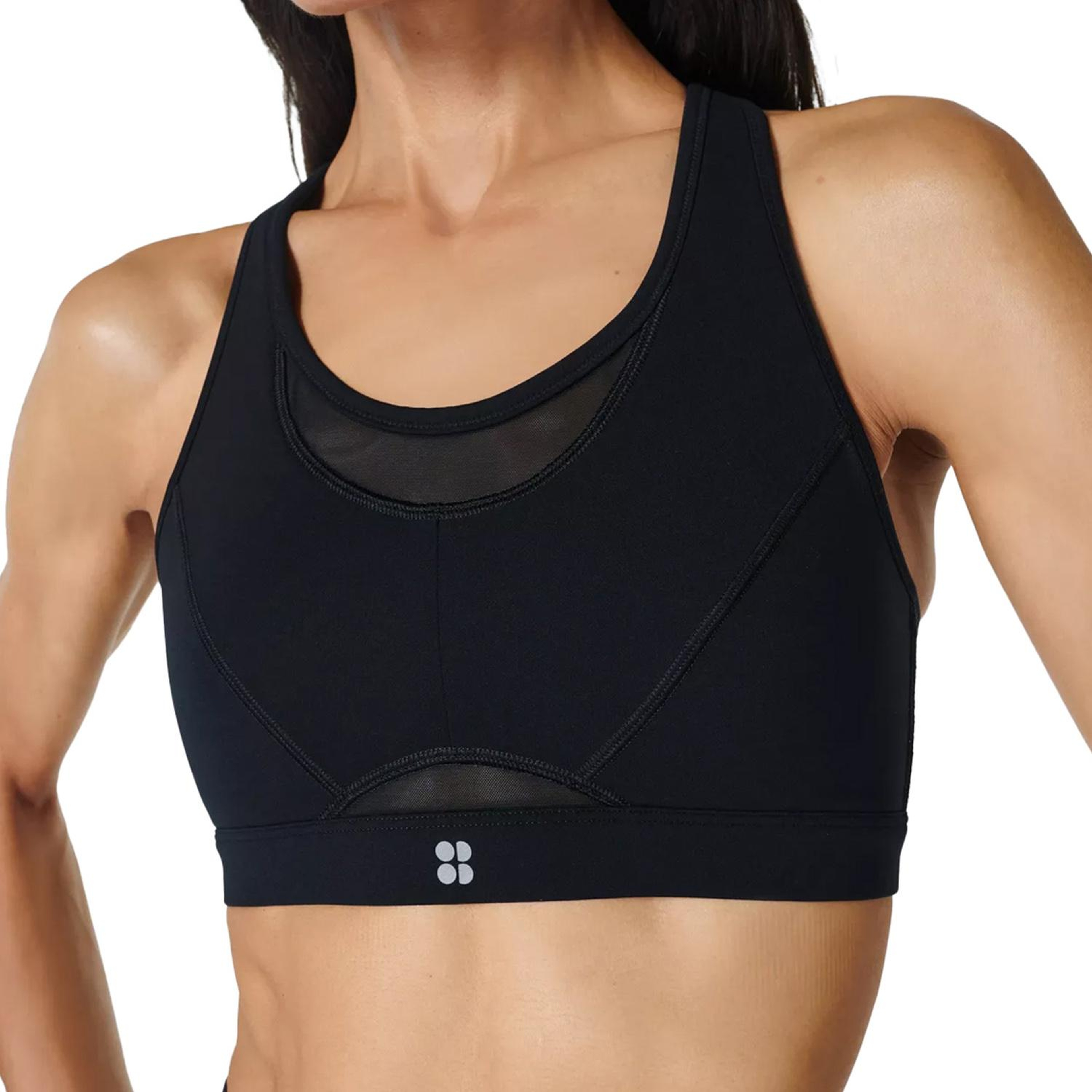 Sweaty Betty Power Icon Running Kadın Siyah Koşu Bra