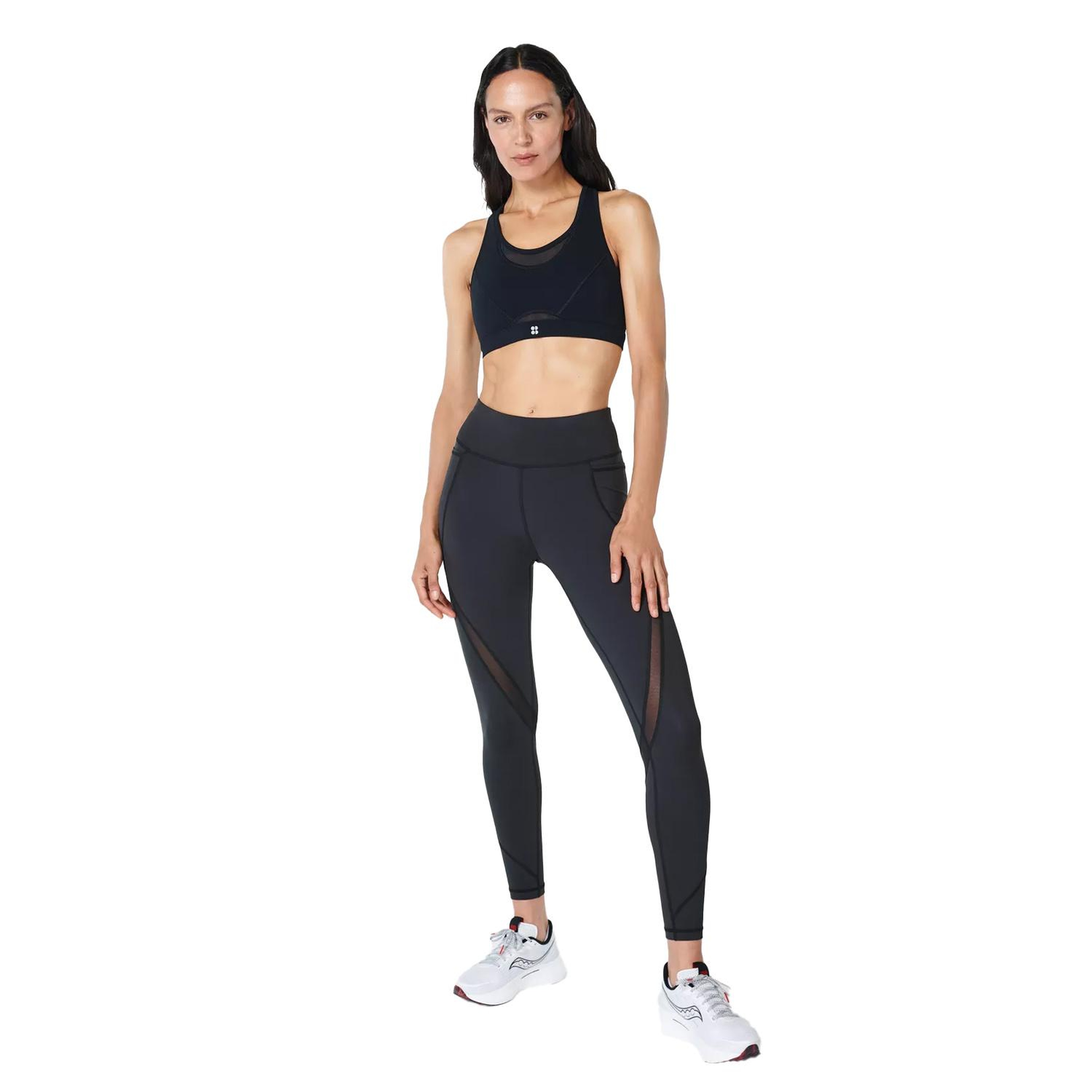 Sweaty Betty Power Icon Running Kadın Siyah Koşu Bra