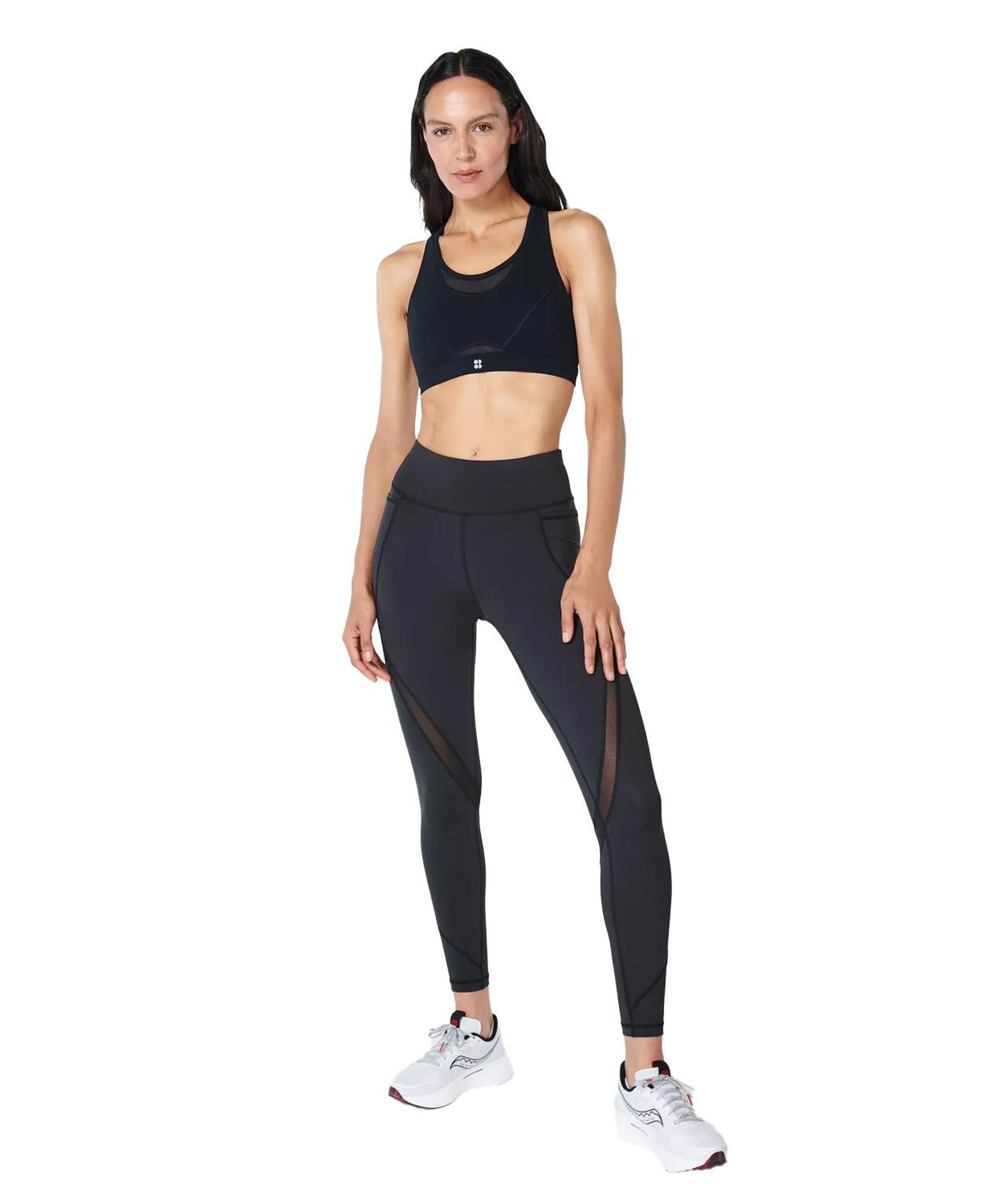 Sweaty Betty Power Icon Running Kadın Siyah Koşu Bra