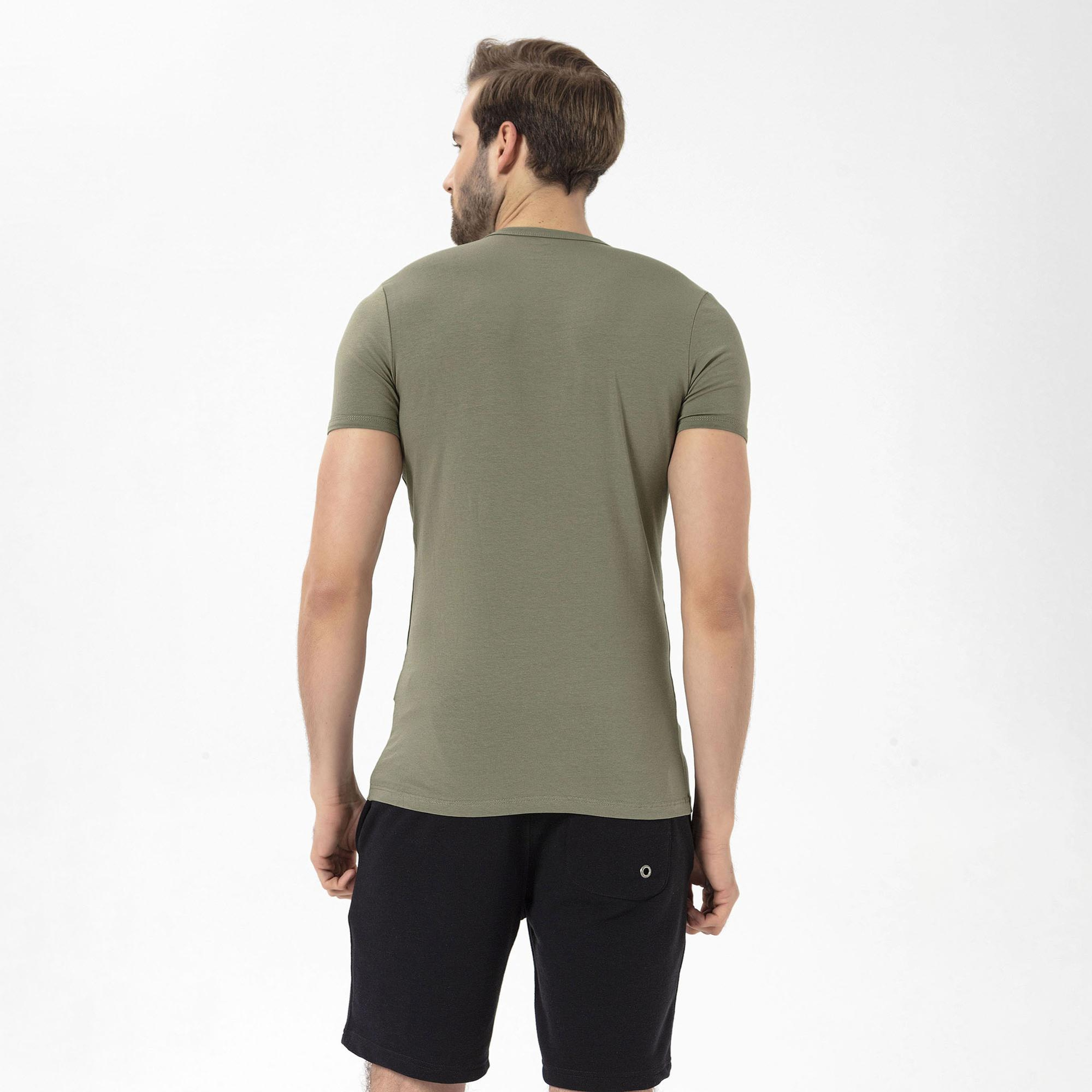 Routefield Tim Erkek Yeşil Tişört