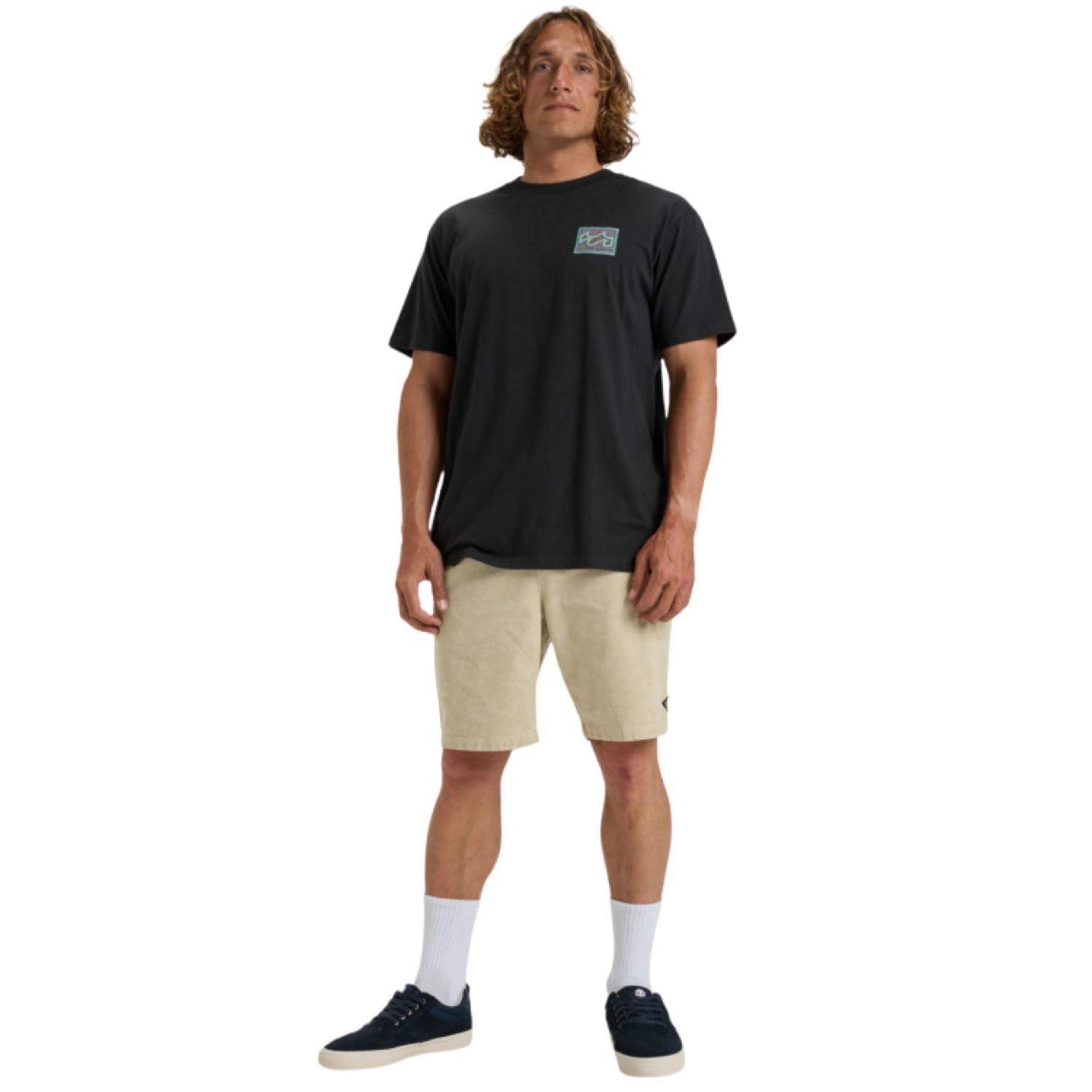 Billabong Crayon Wave Ss Erkek Siyah Tişört