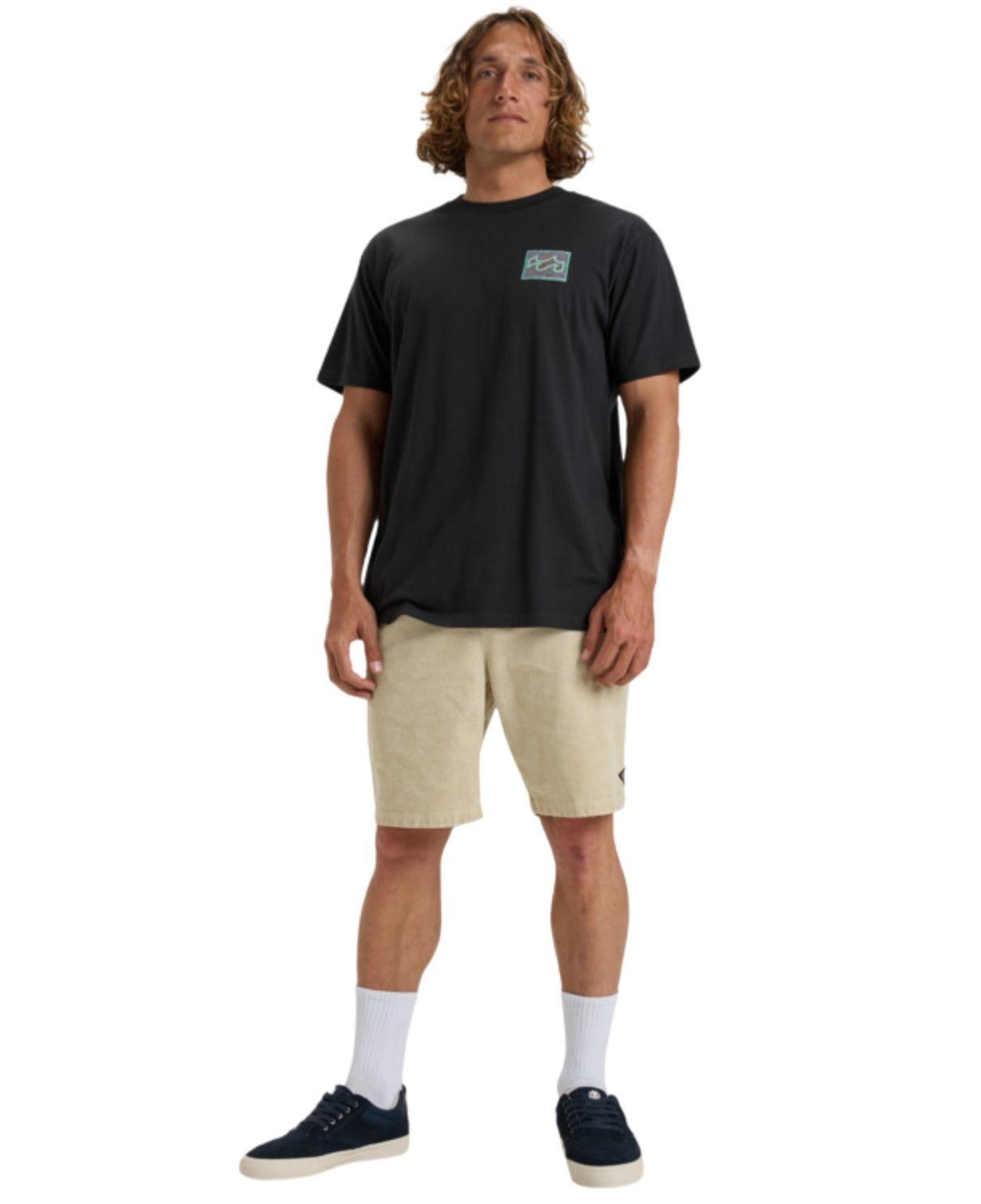 Billabong Crayon Wave Ss Erkek Siyah Tişört