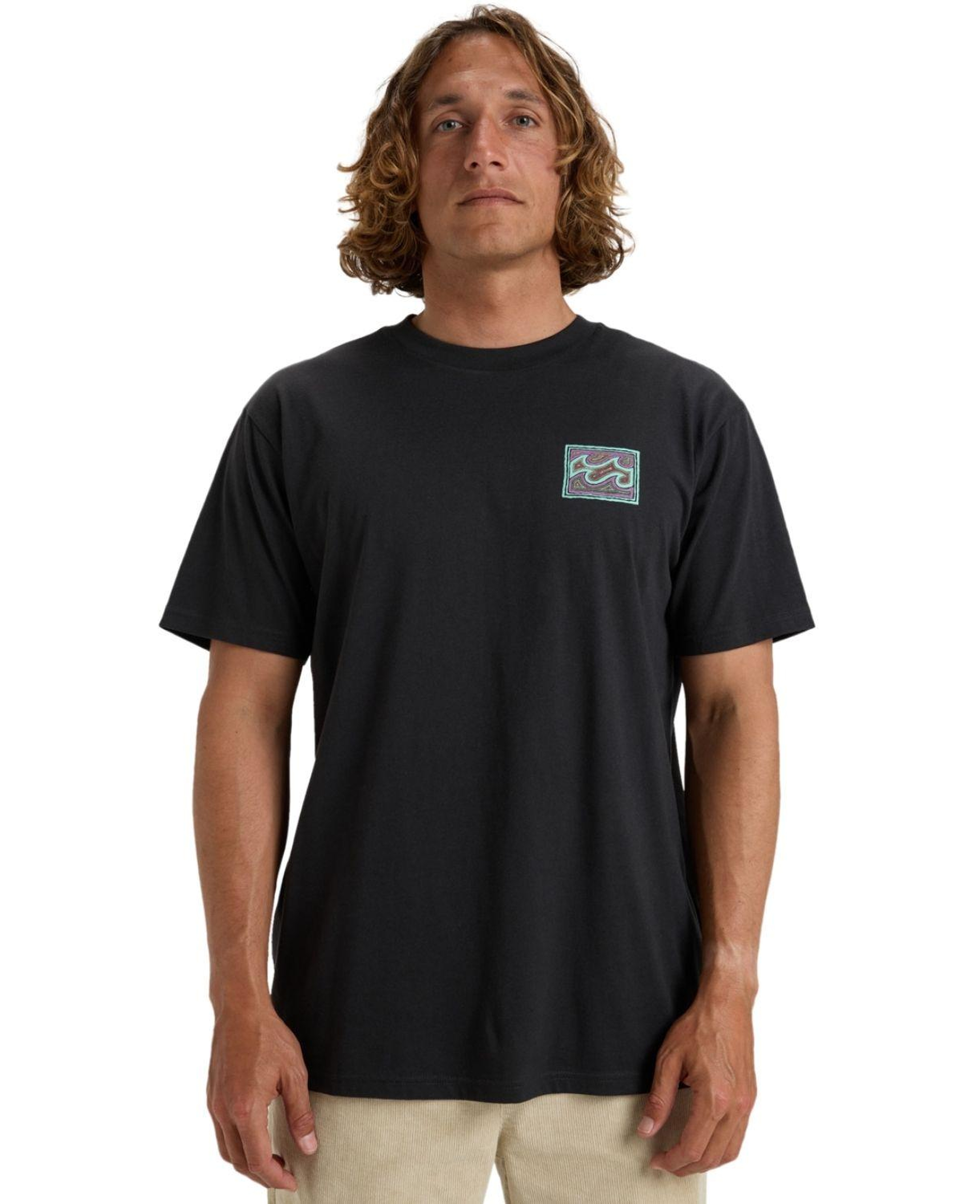 Billabong Crayon Wave Ss Erkek Siyah Tişört