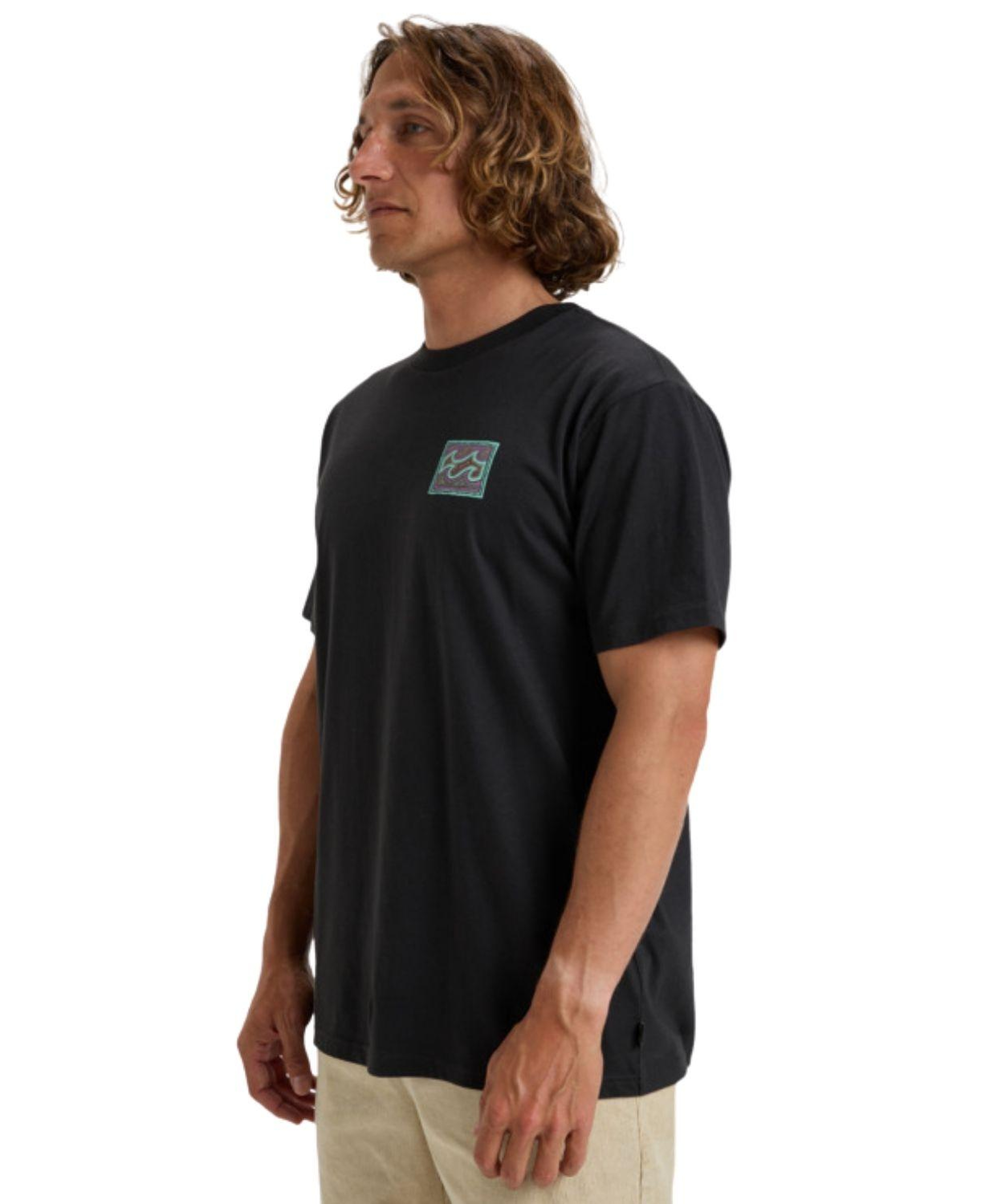 Billabong Crayon Wave Ss Erkek Siyah Tişört