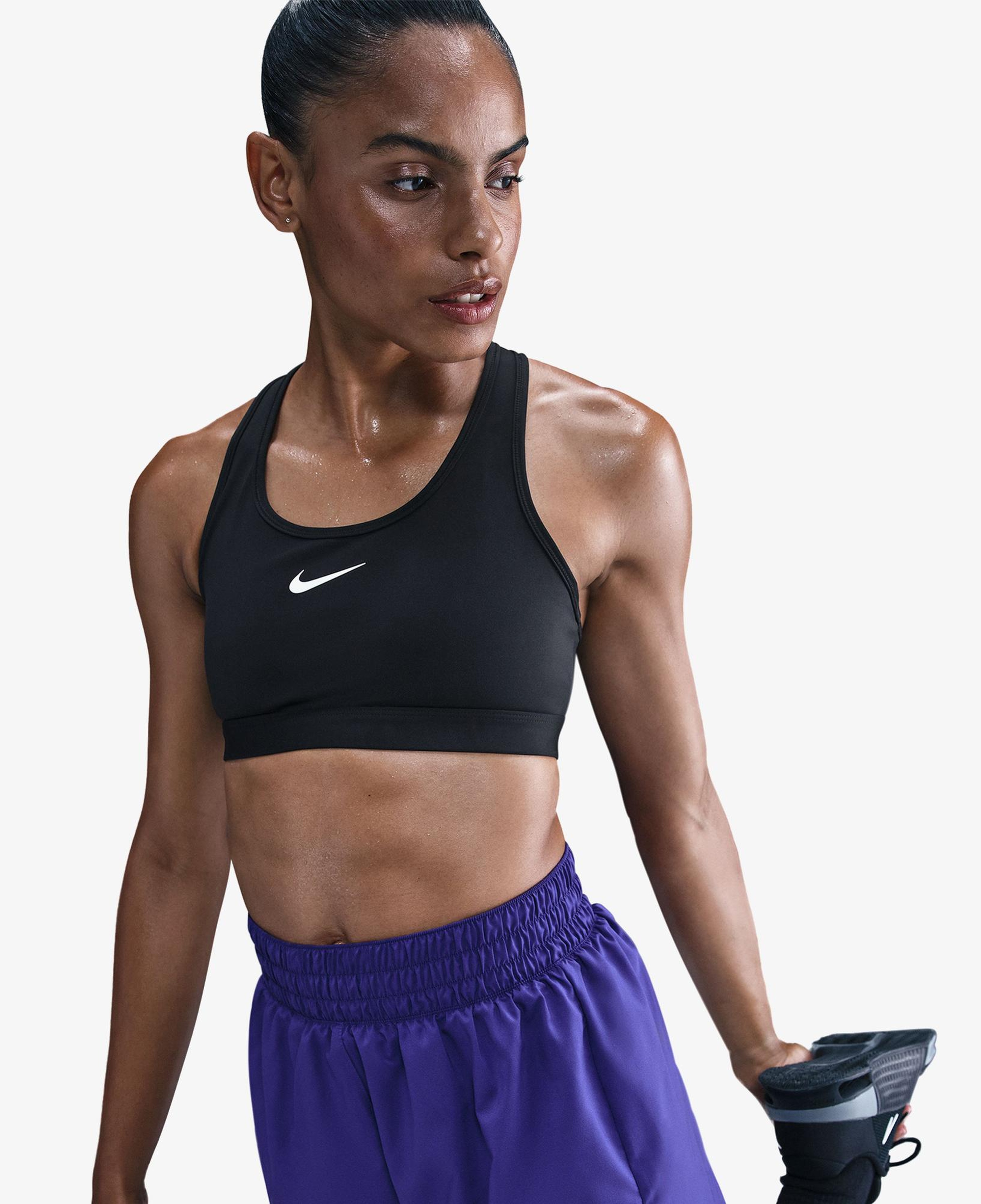 Nike Swoosh Kadın Siyah Bra