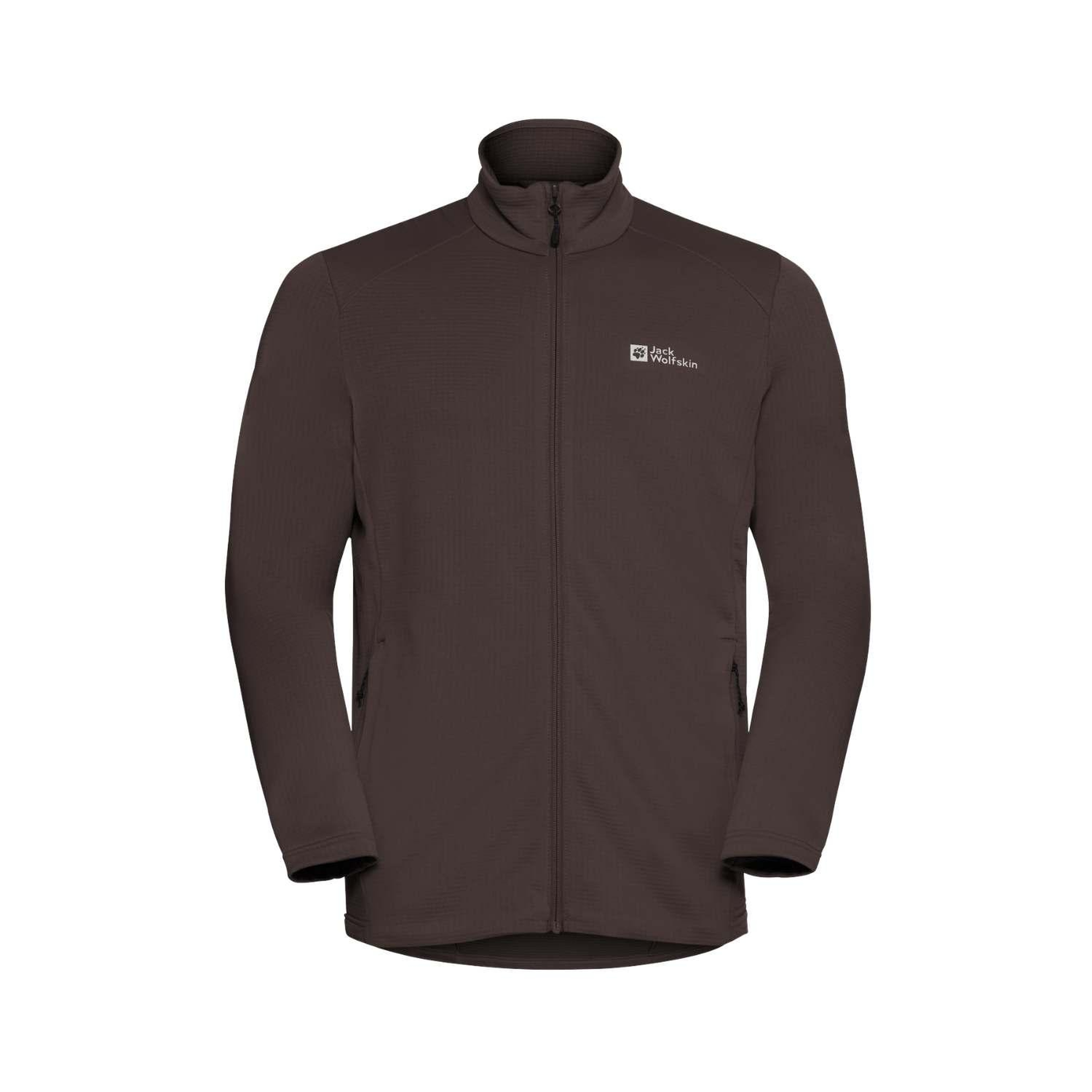Jack Wolfskin Kolbenberg Fz Erkek Kahverengi Polar Ceket
